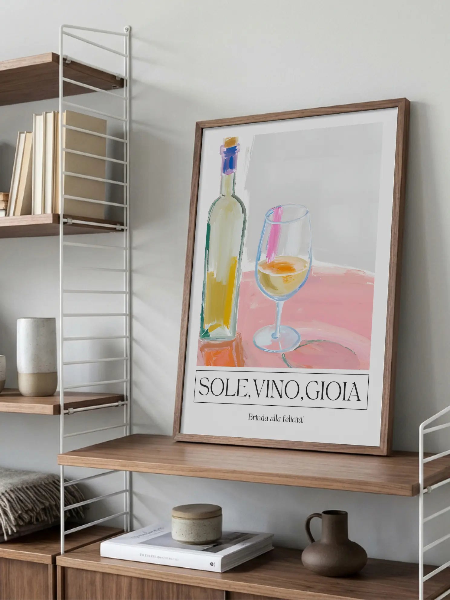 Sole Vino Gioia Poster