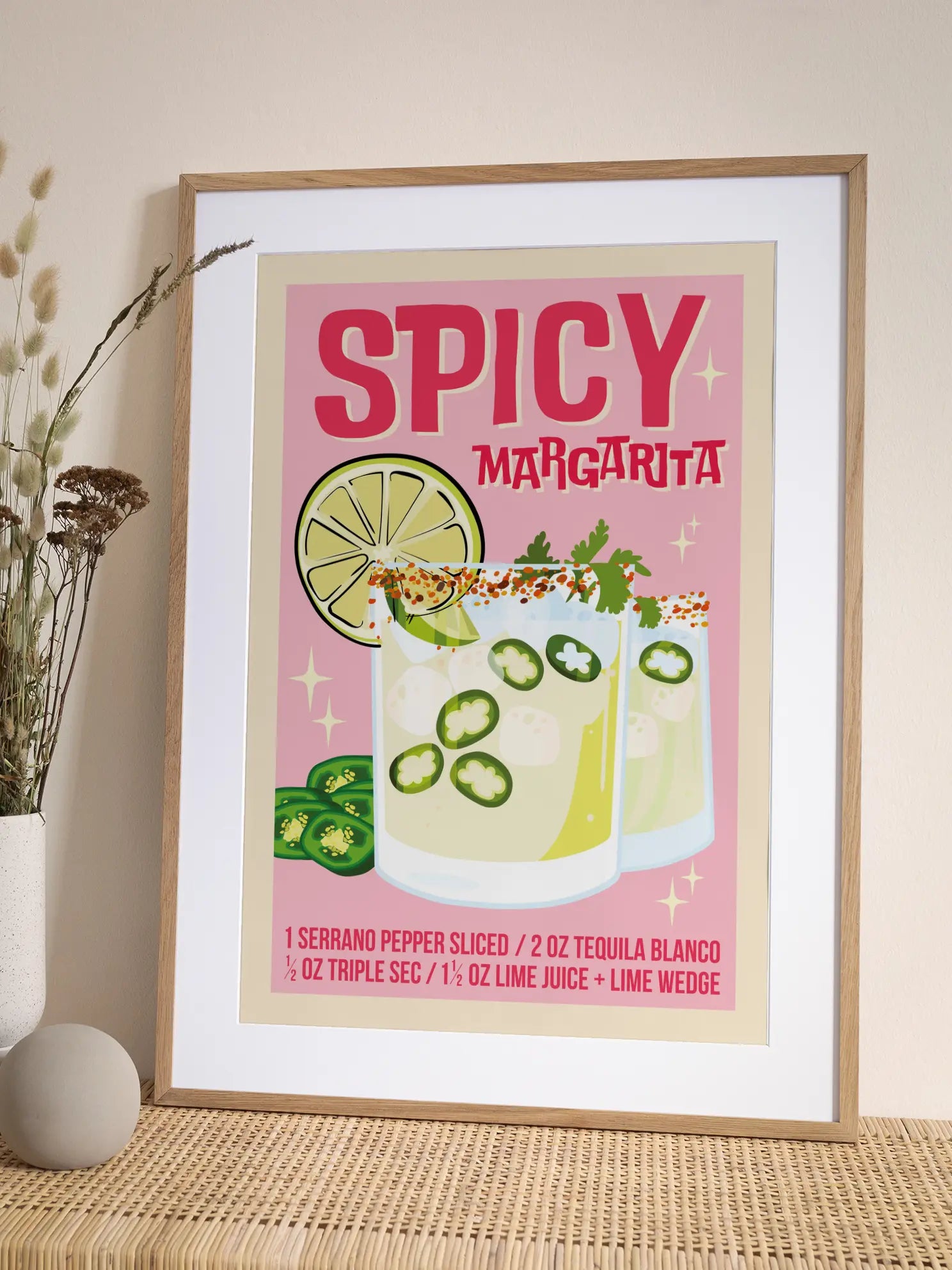 Spicy Margarita Poster