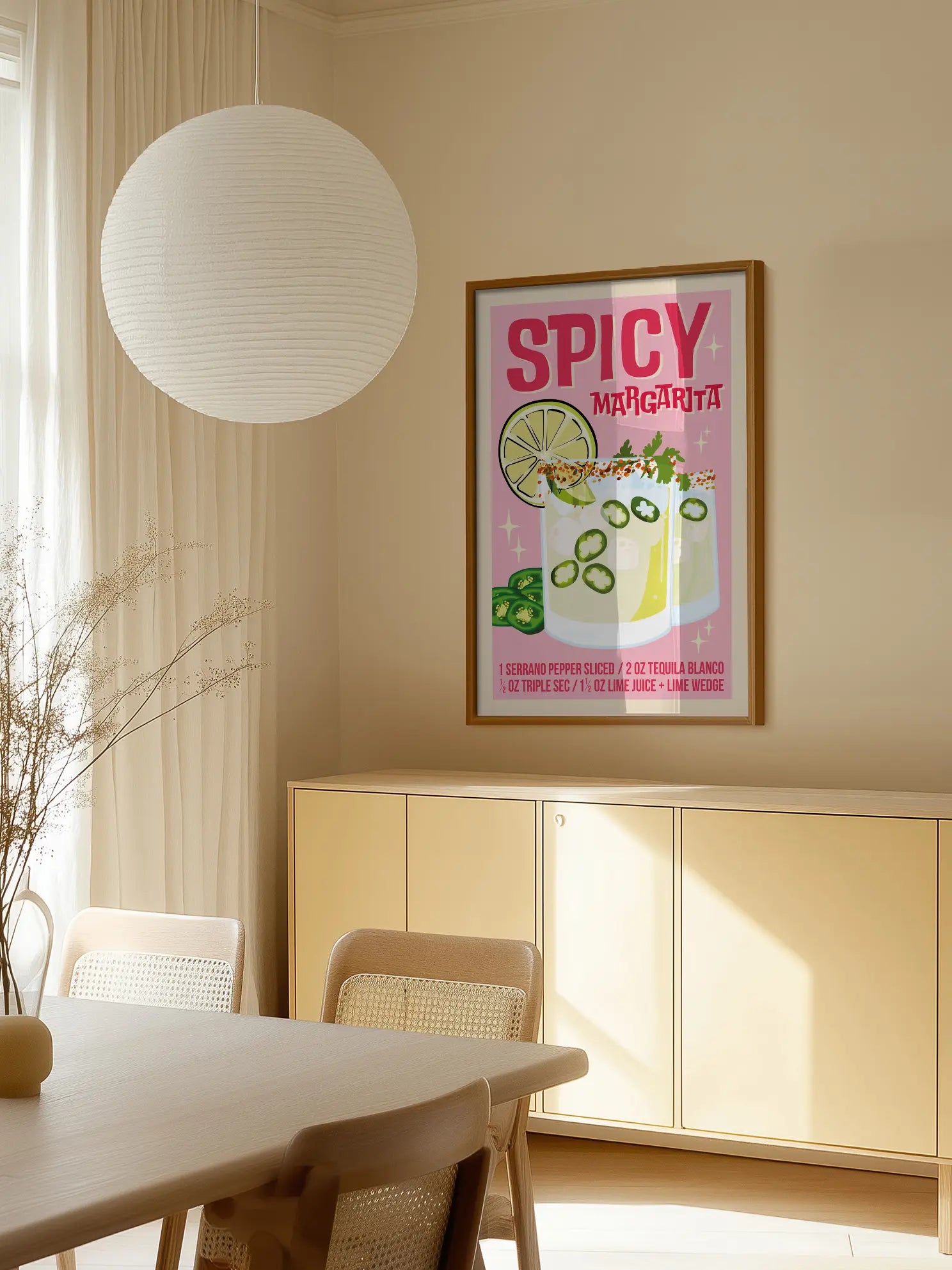 Spicy Margarita Poster