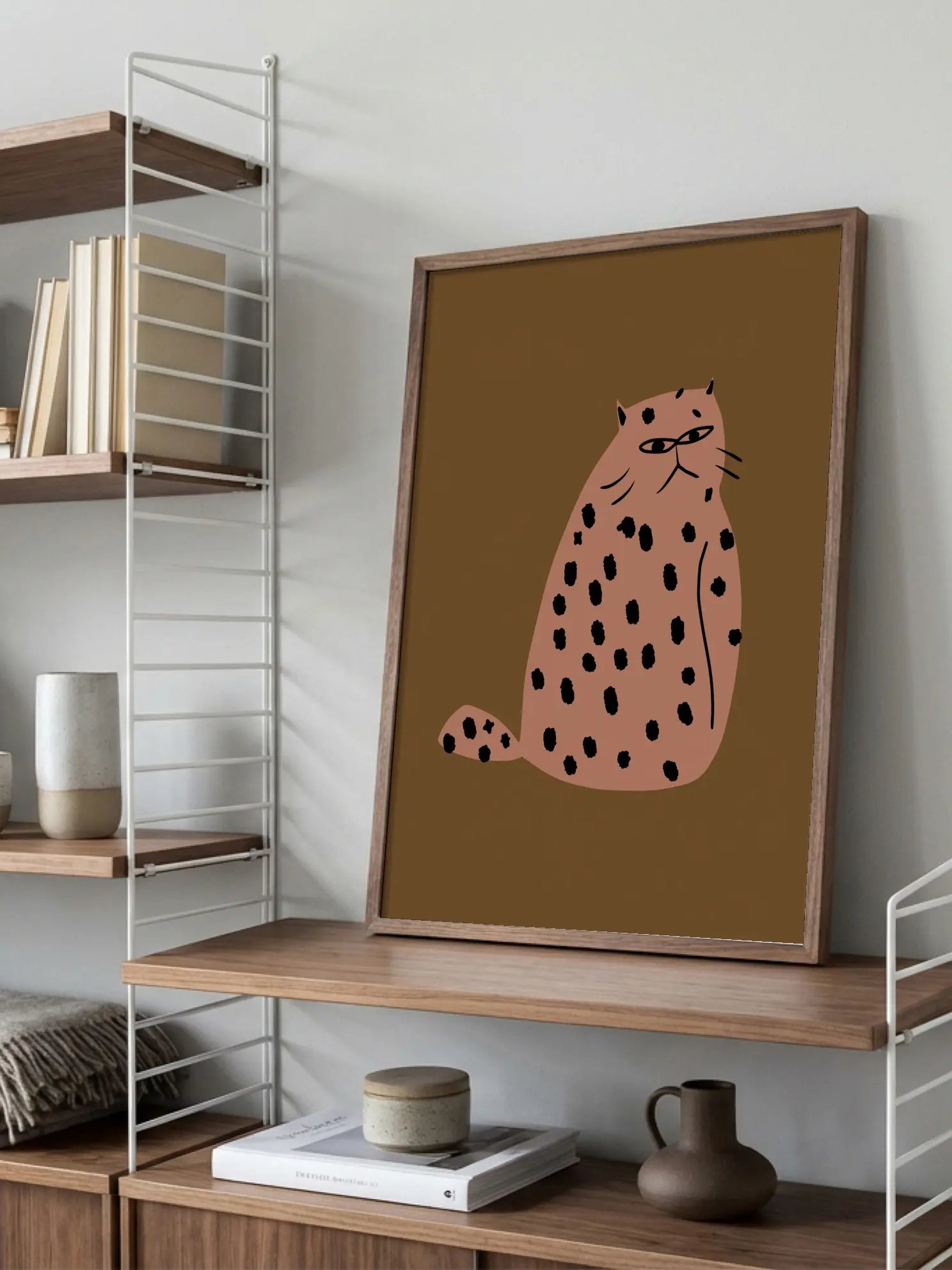 Spotted Feline Mood Poster