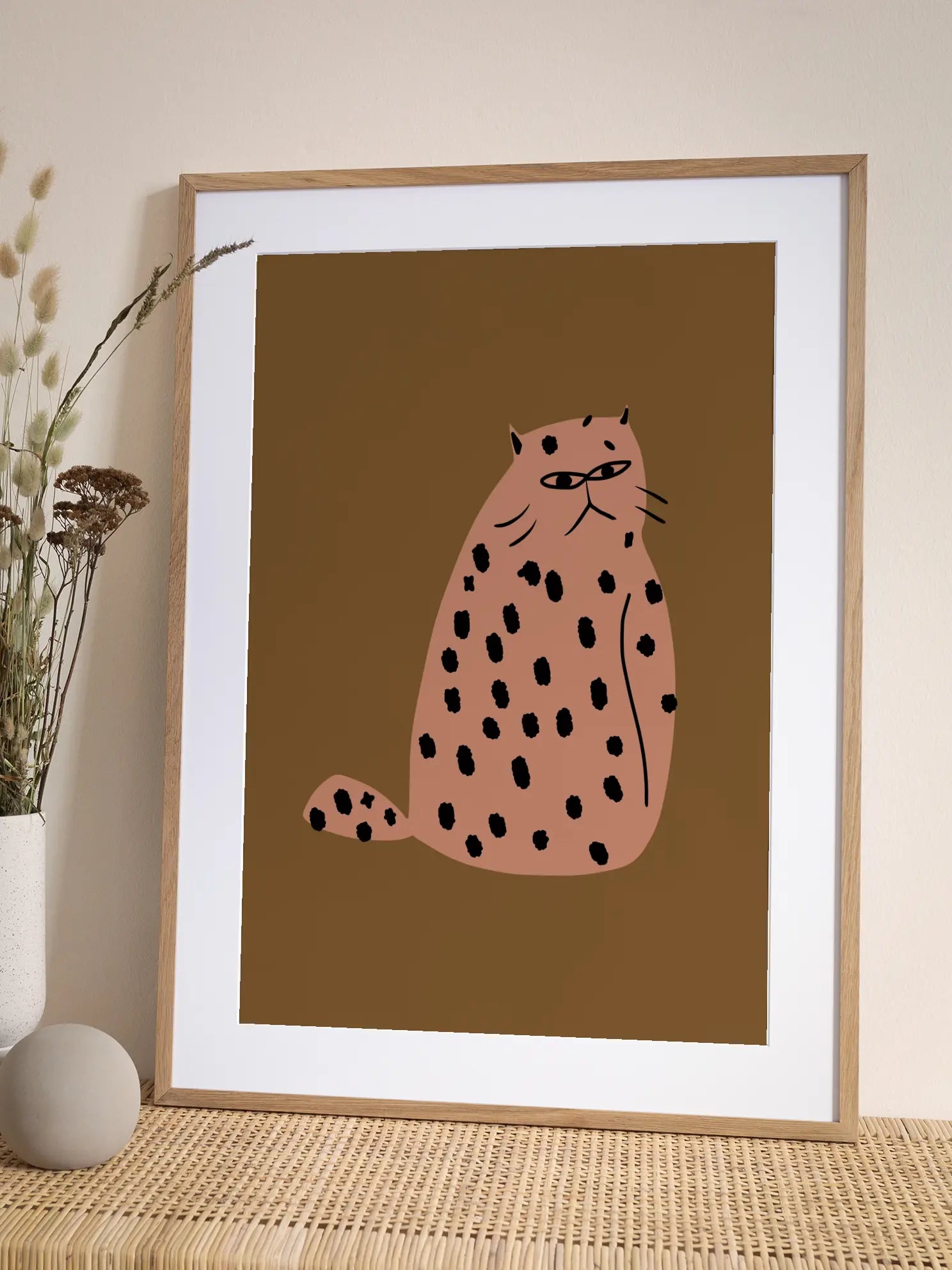 Spotted Feline Mood Poster