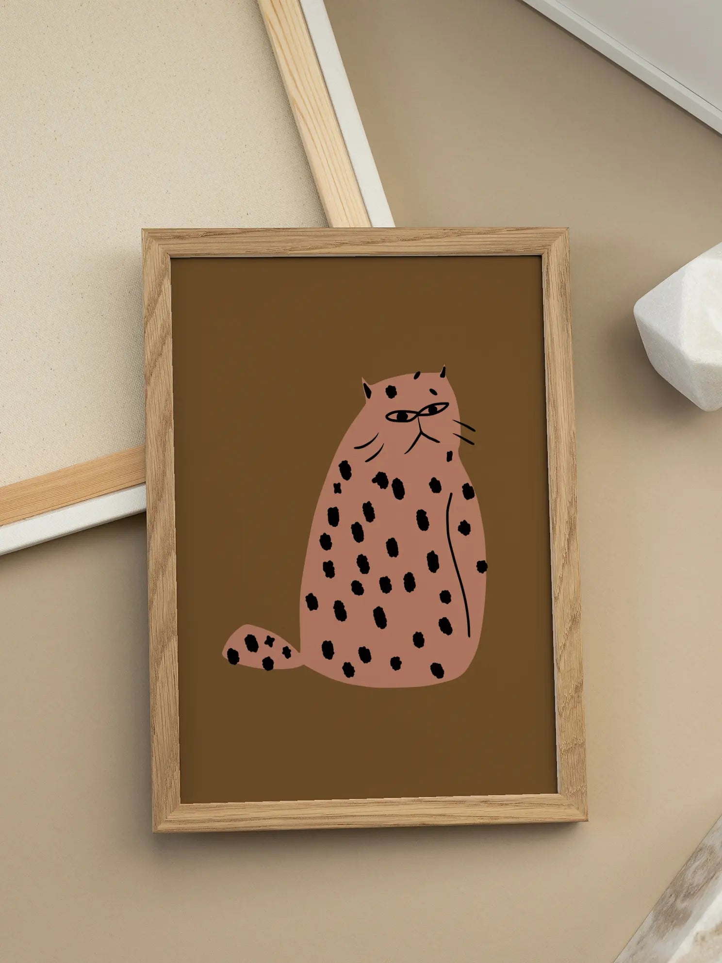 Spotted Feline Mood Poster