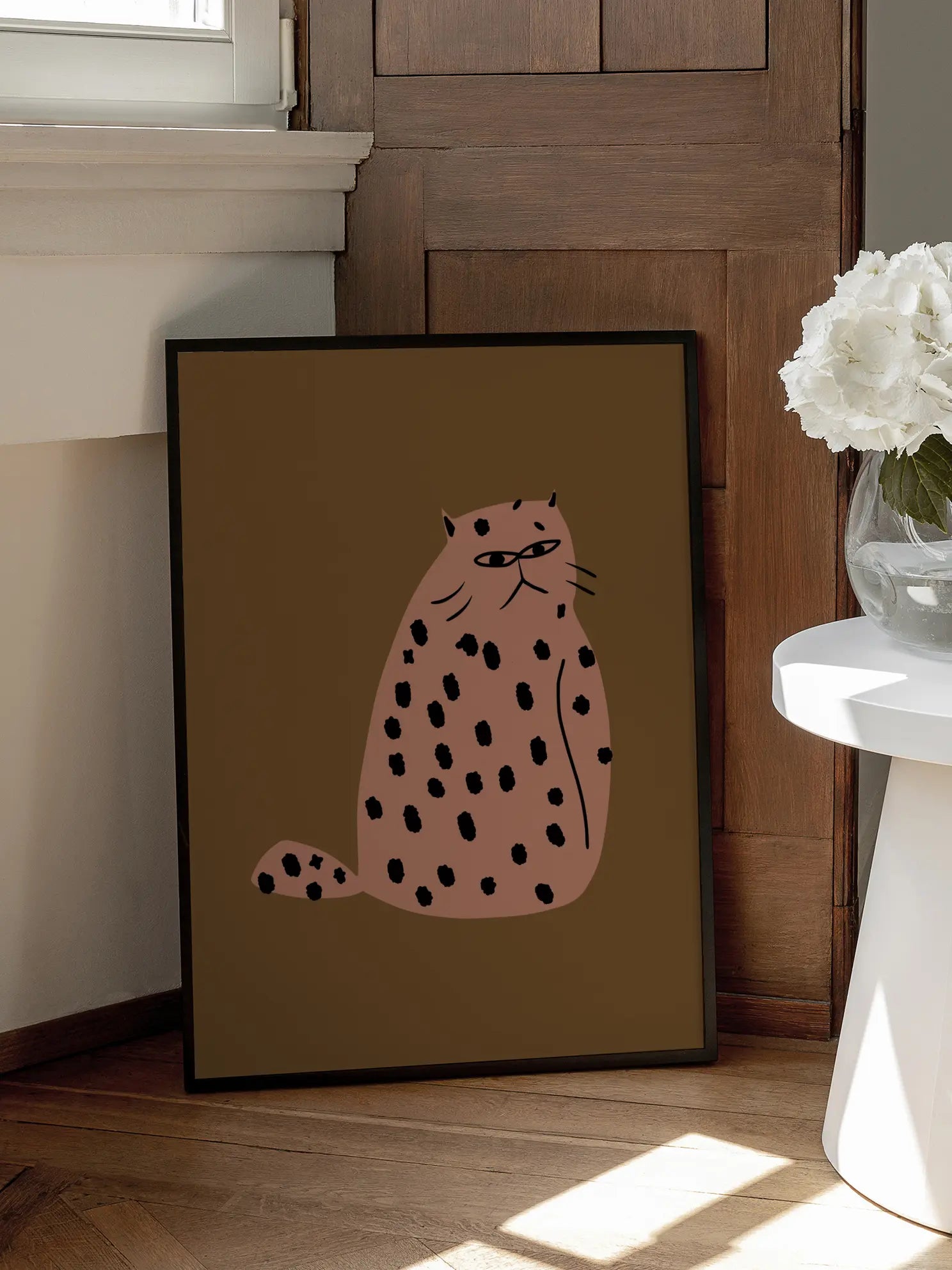 Spotted Feline Mood Poster