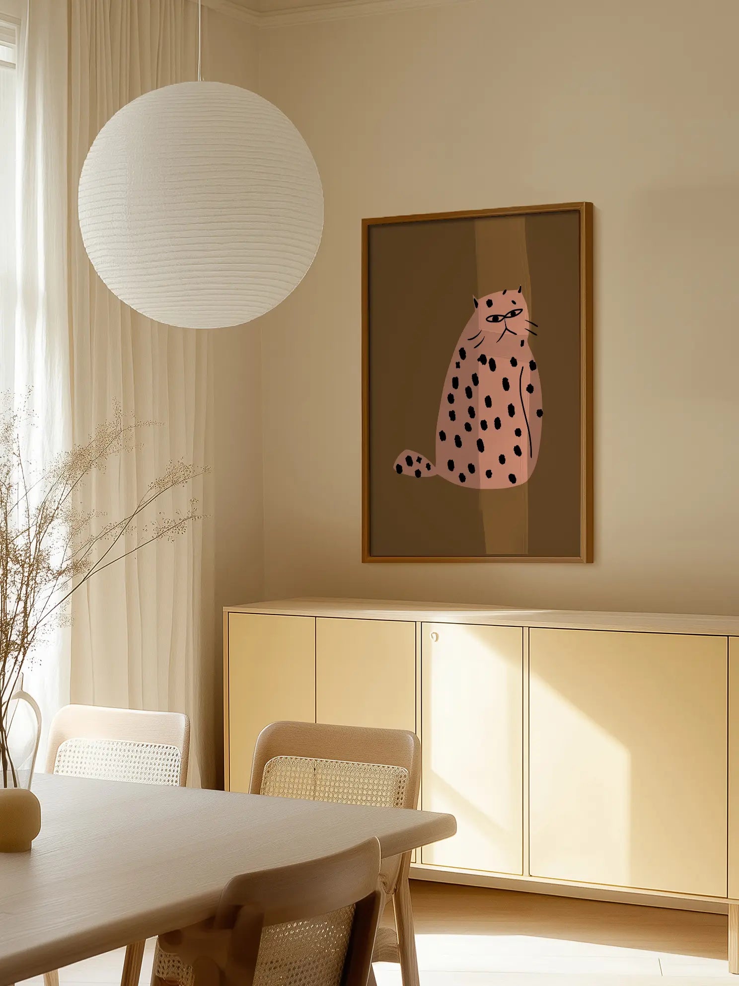 Spotted Feline Mood Poster