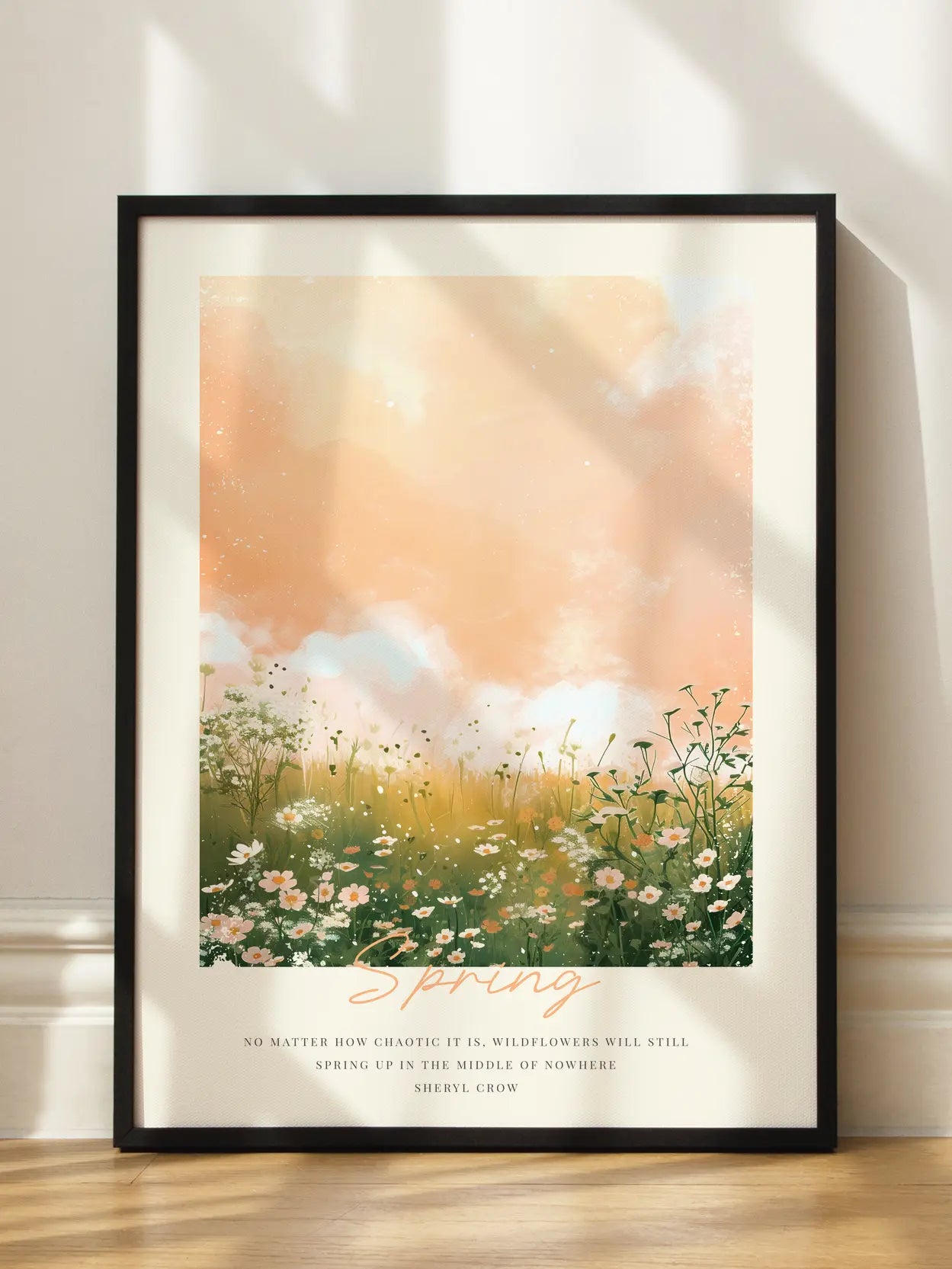 Spring Flower Field Poster