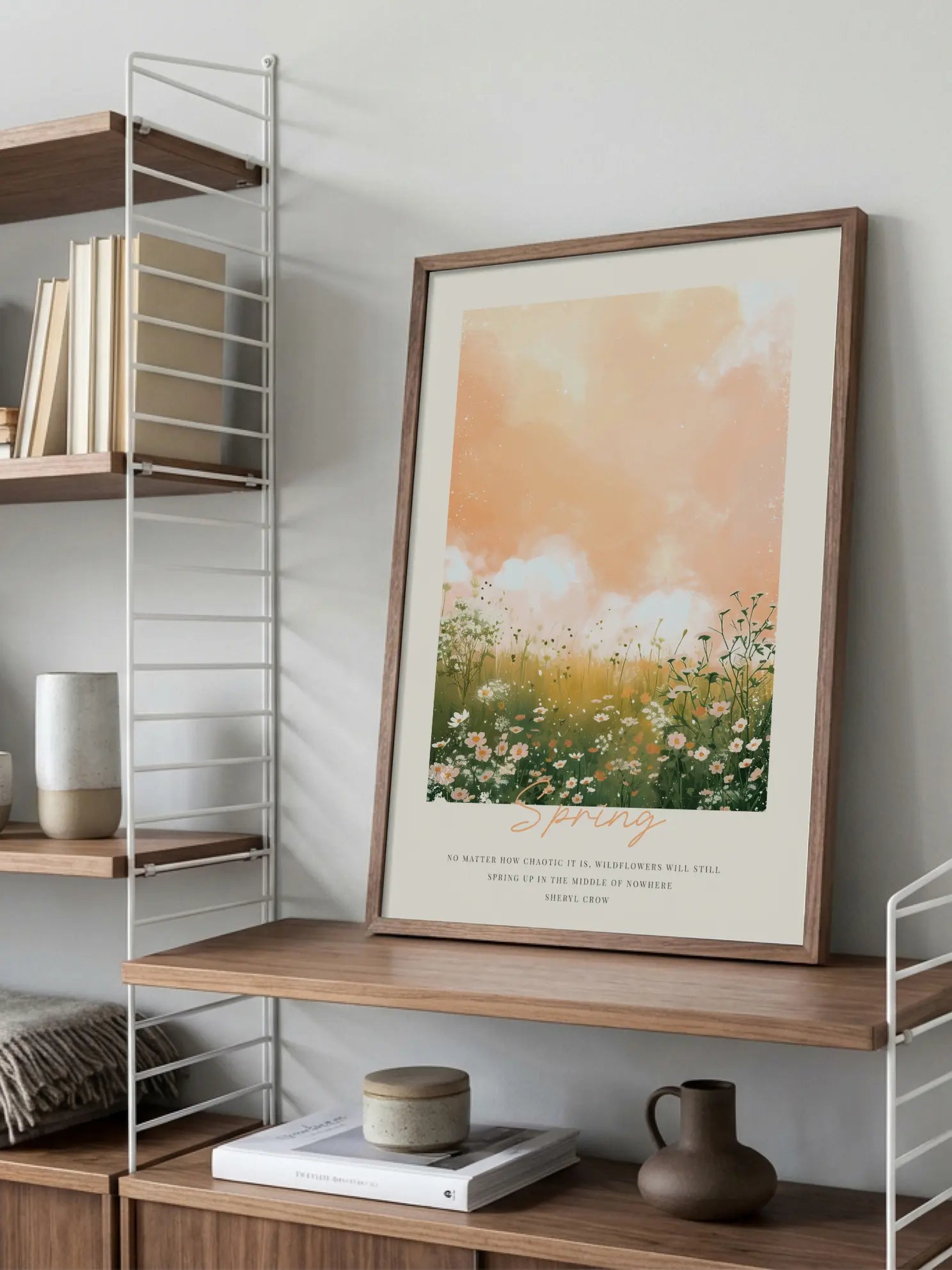 Spring Flower Field Poster