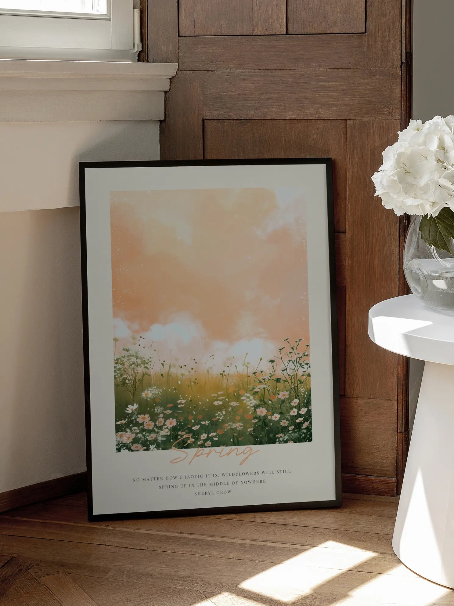 Spring Flower Field Poster