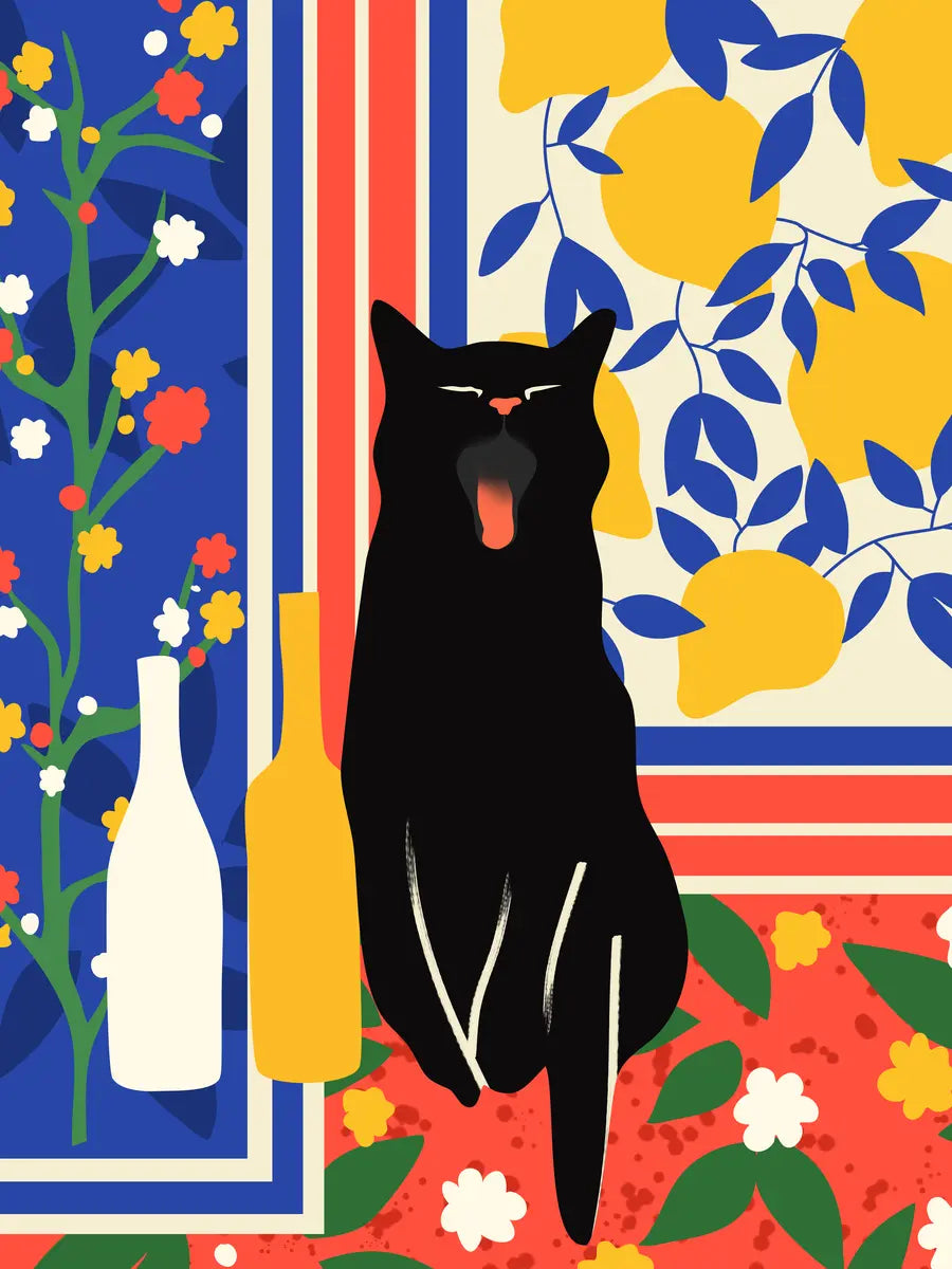 Still Life with Cat Poster