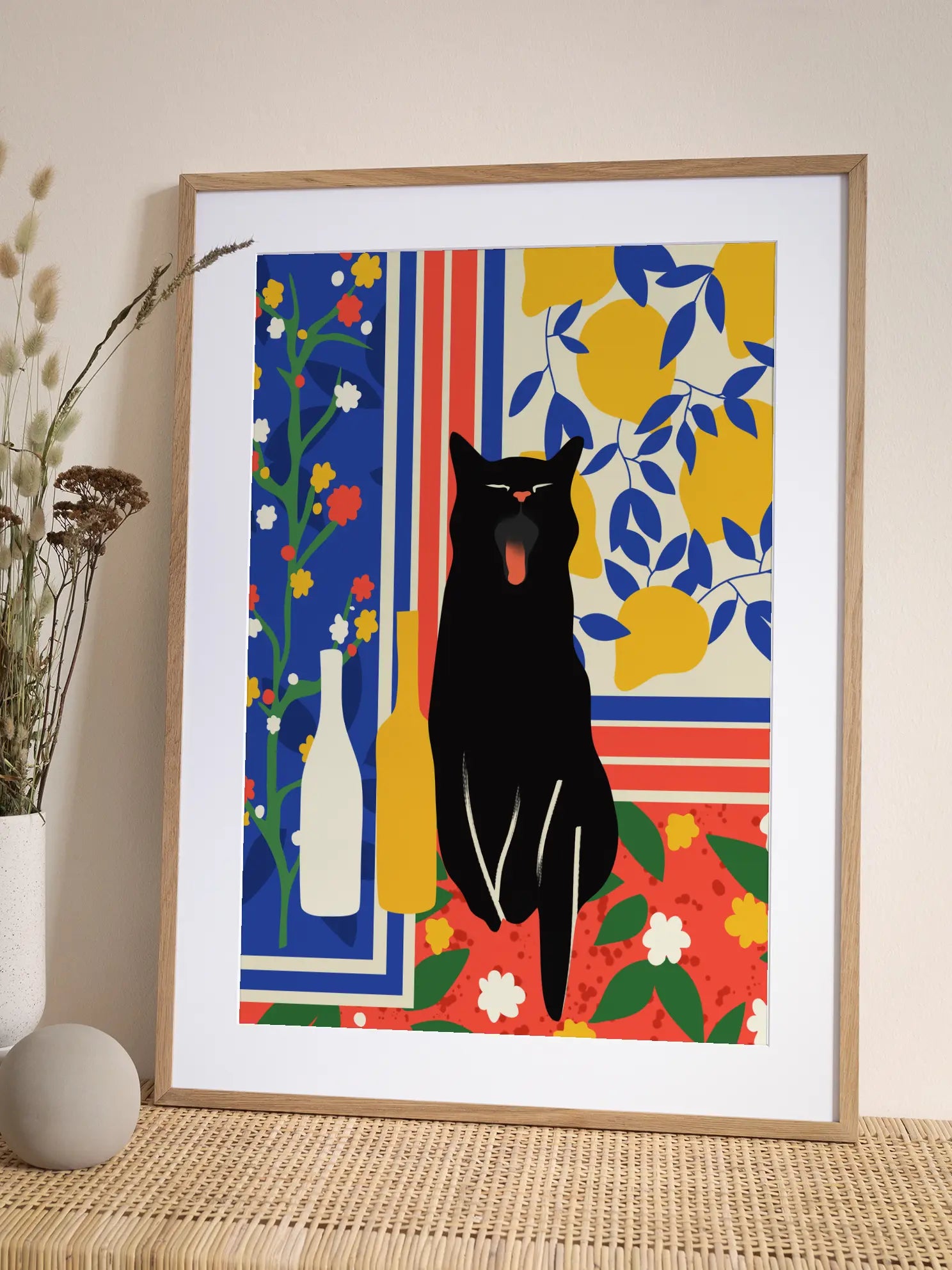 Still Life with Cat Poster