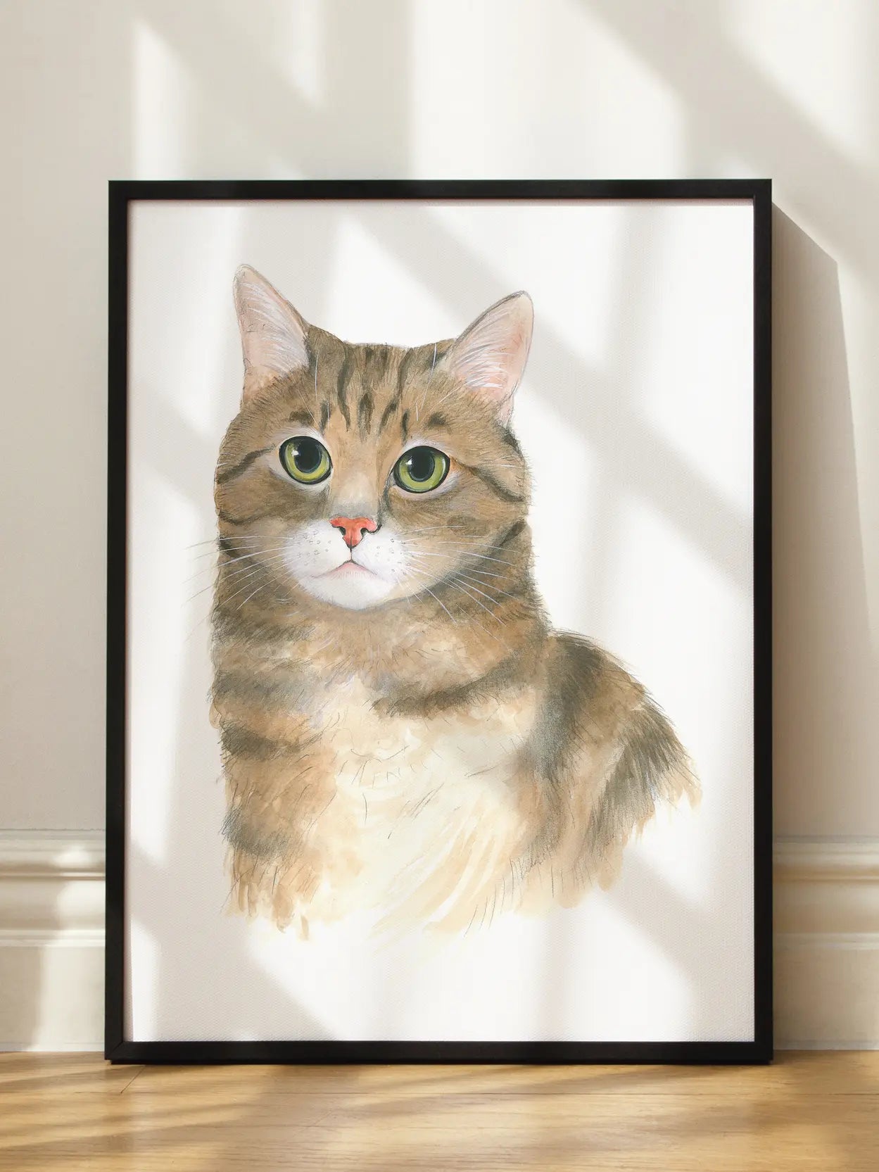 Striped Cat Poster