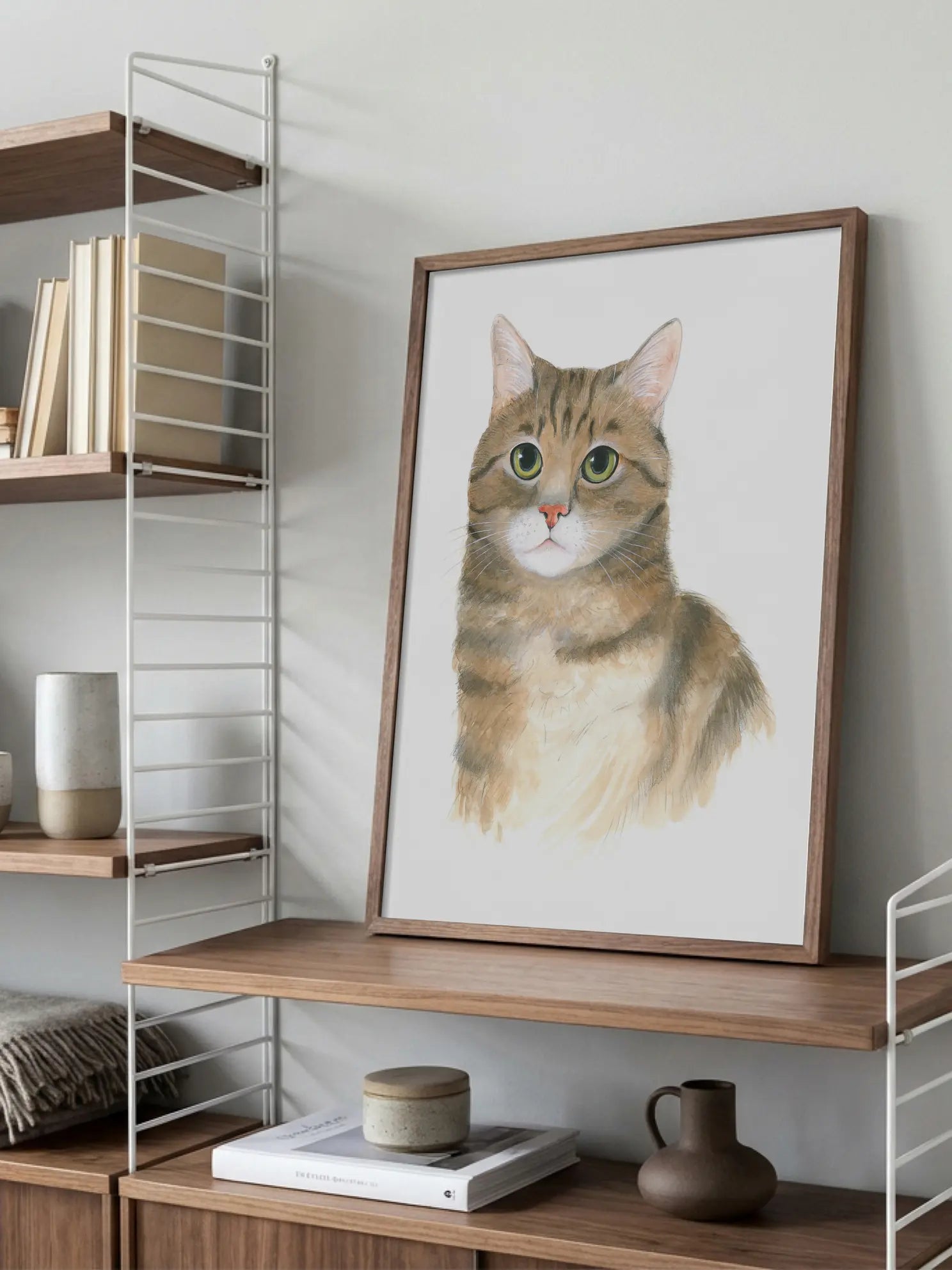 Striped Cat Poster