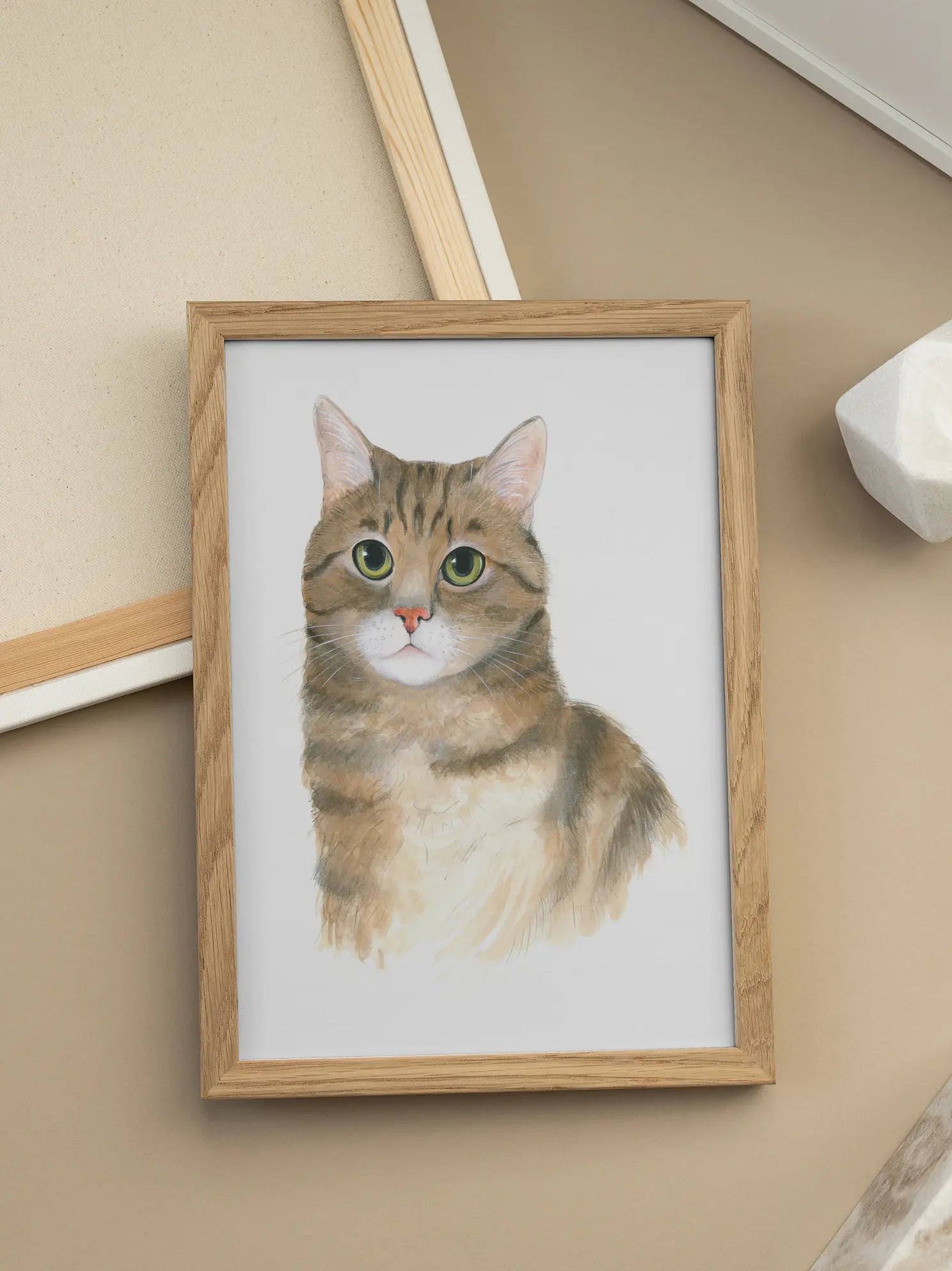 Striped Cat Poster