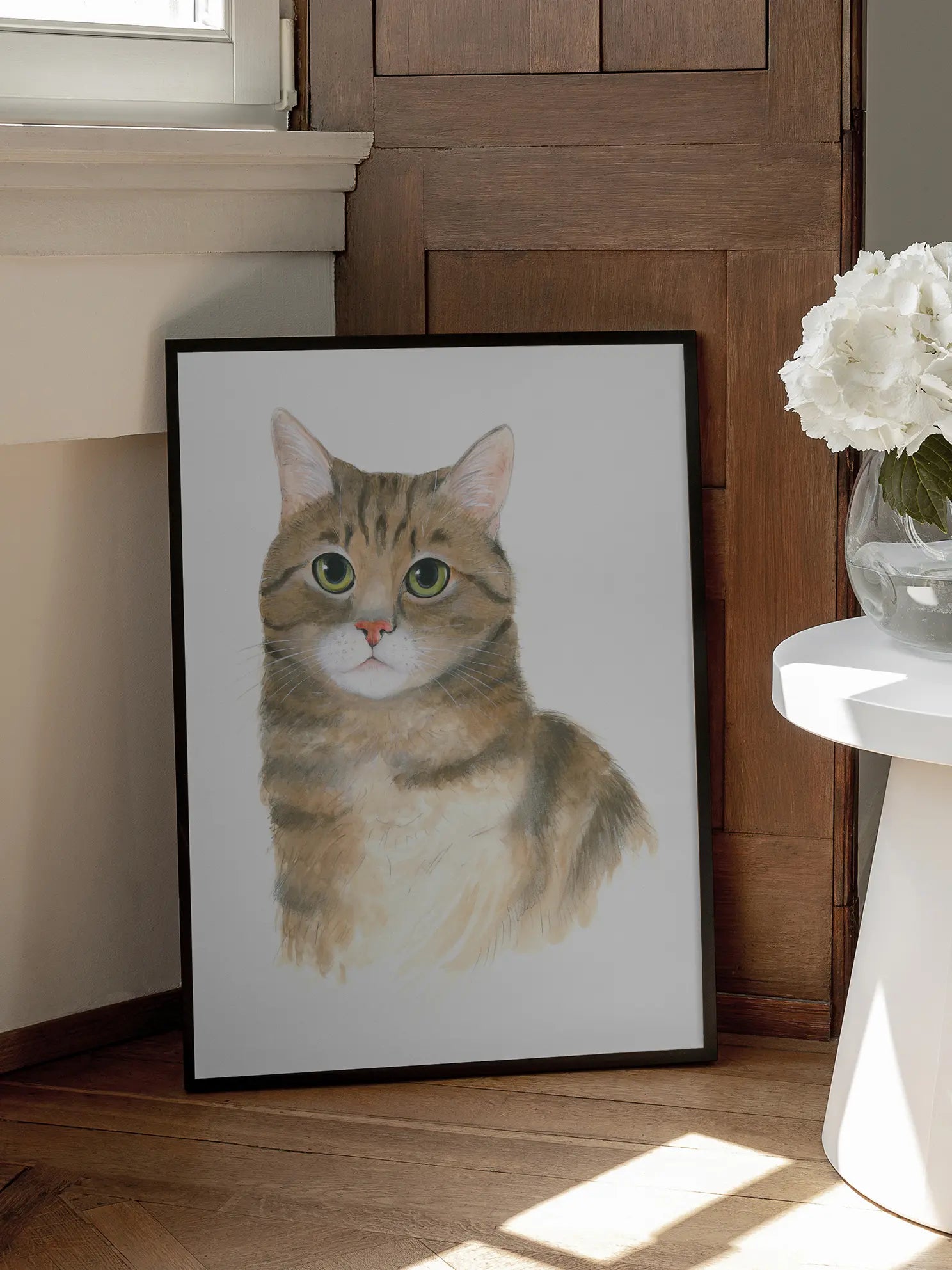 Striped Cat Poster