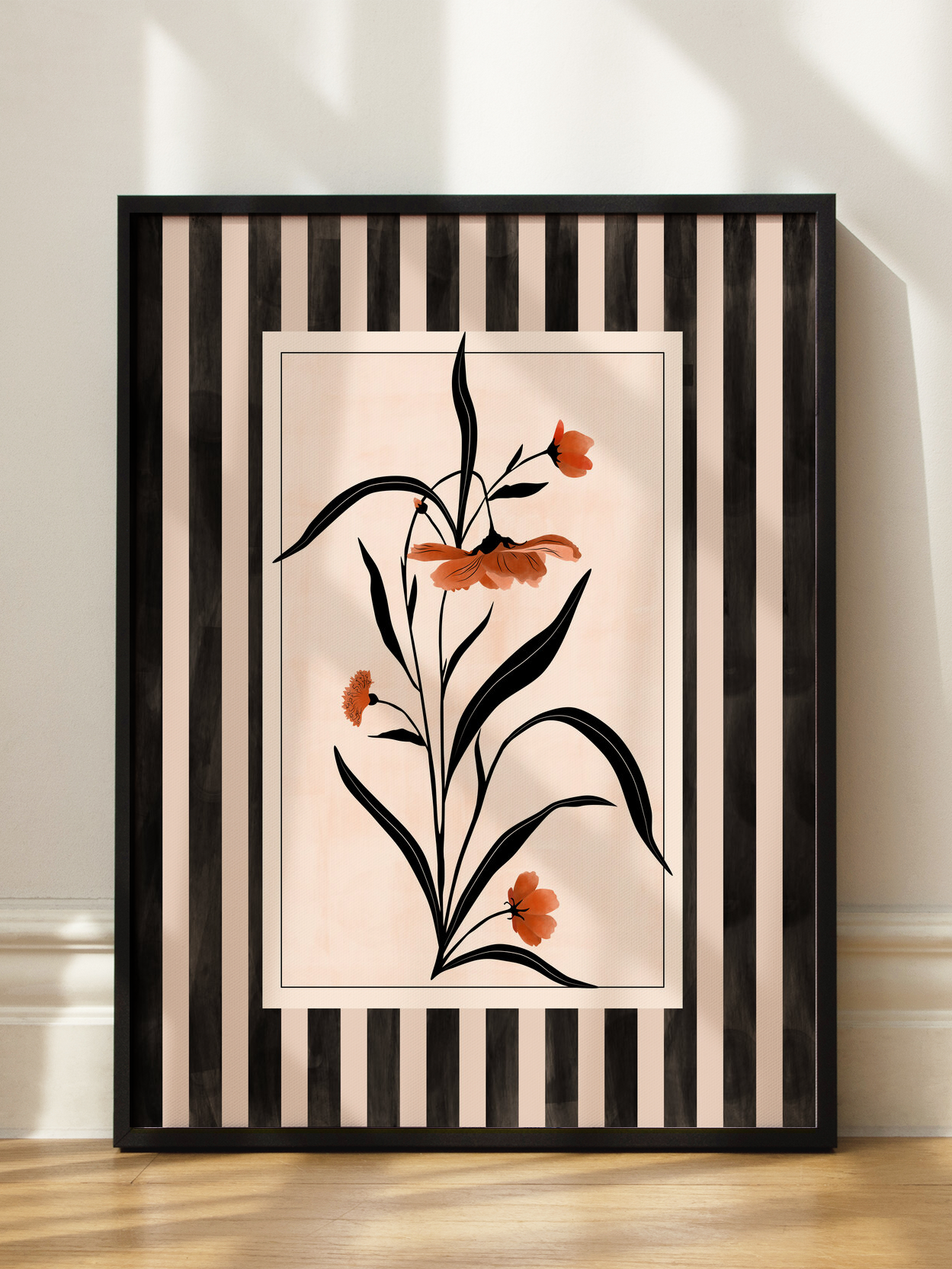Striped Floral No1