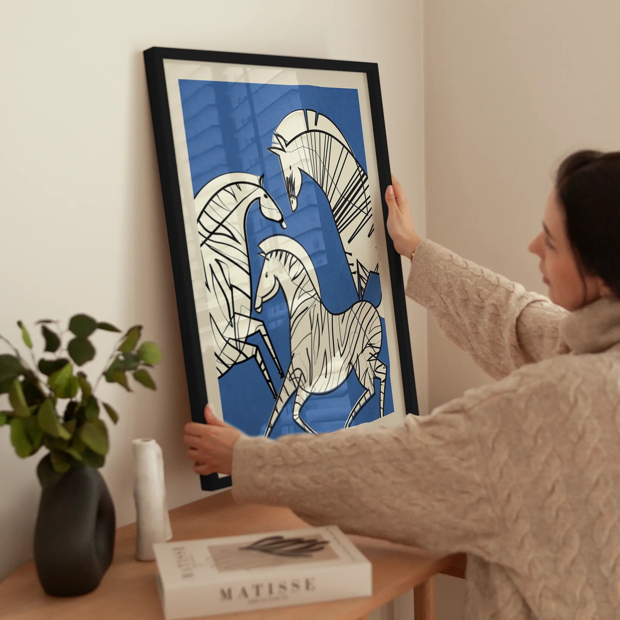 Striped Horses wird aufgehängt