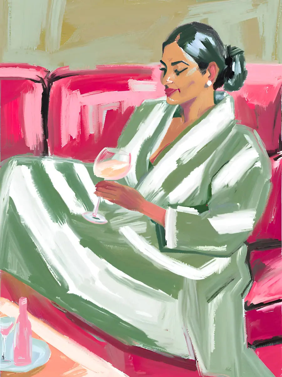 Striped Robe Poster