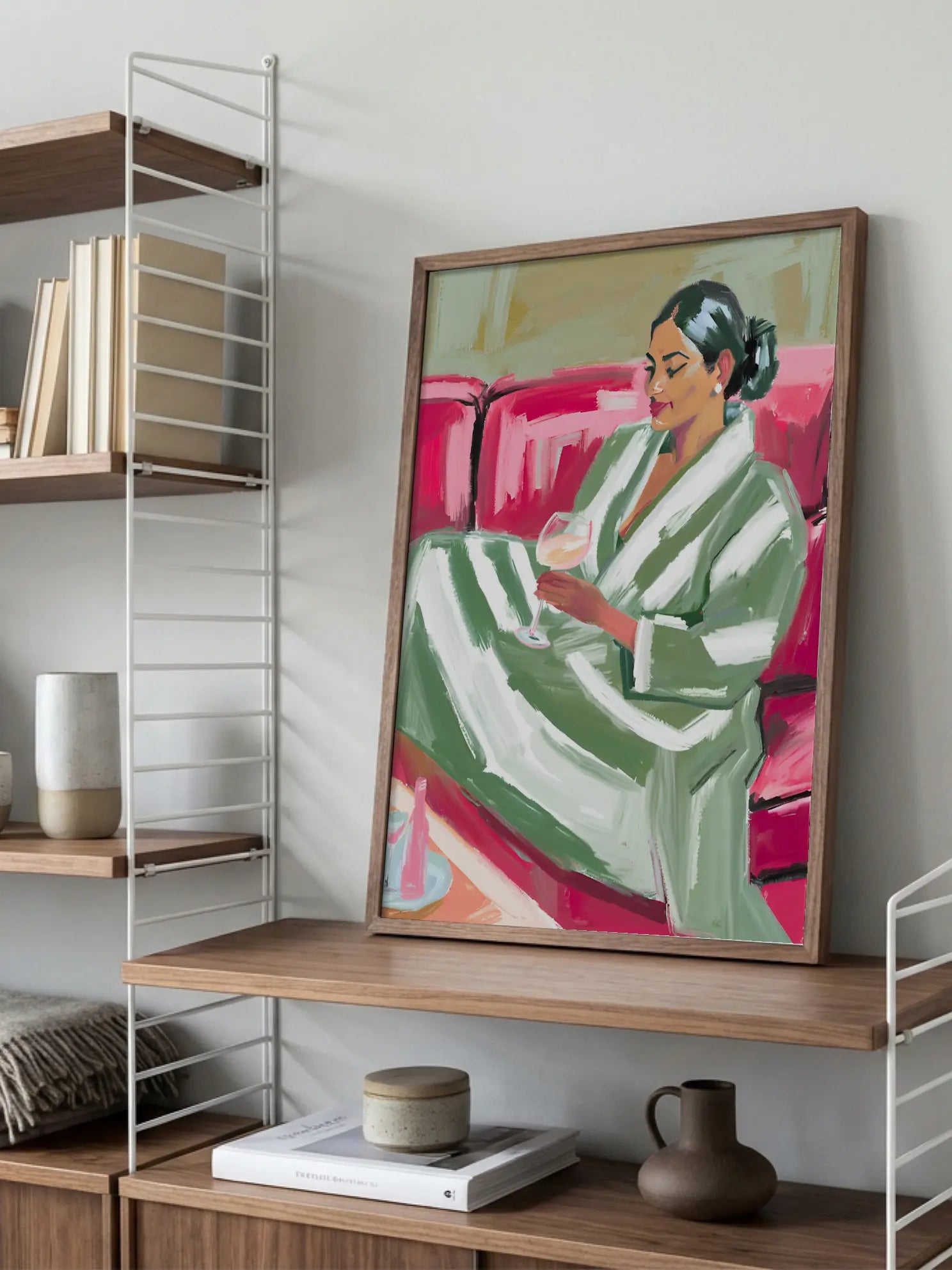 Striped Robe Poster