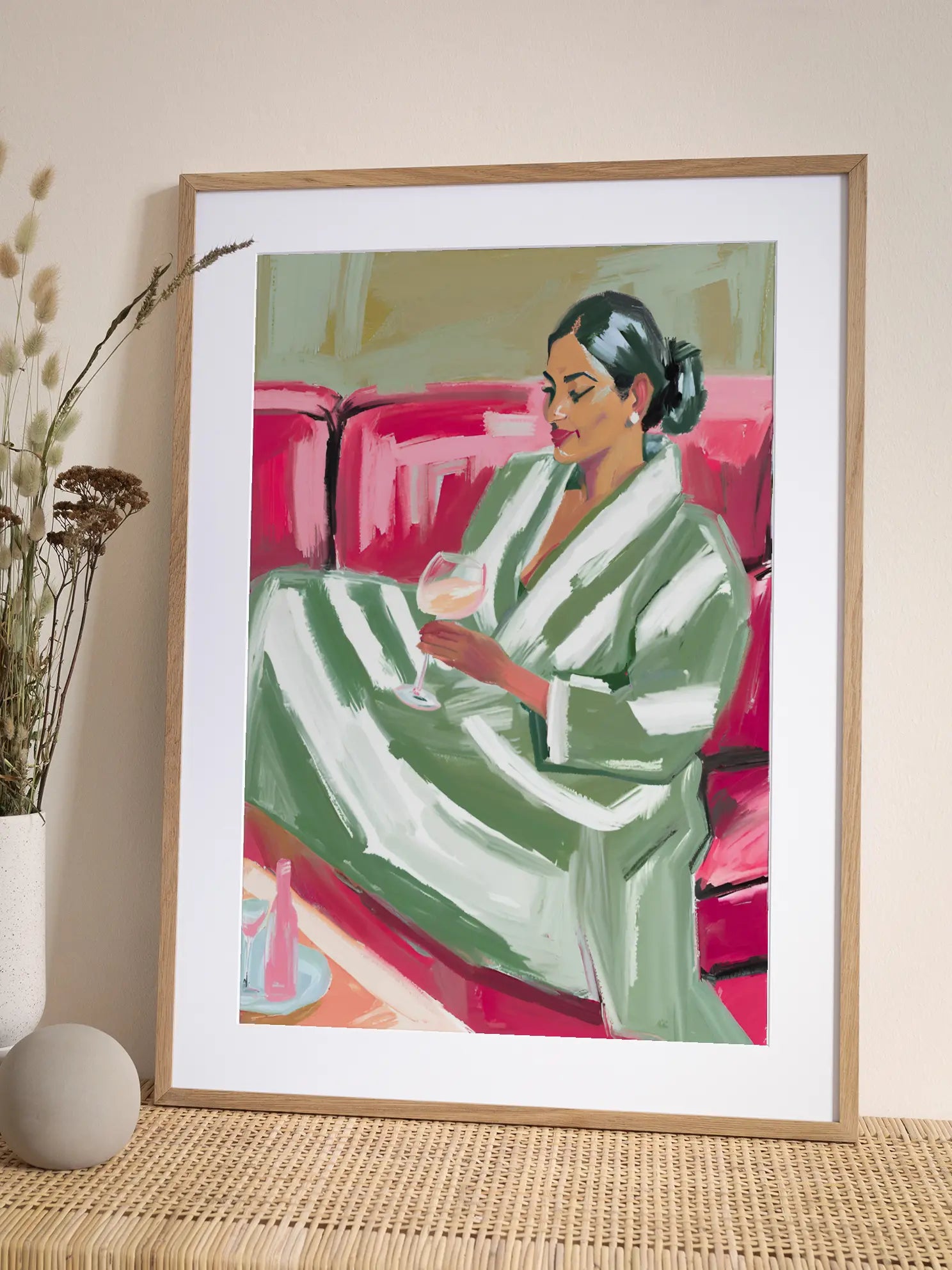 Striped Robe Poster