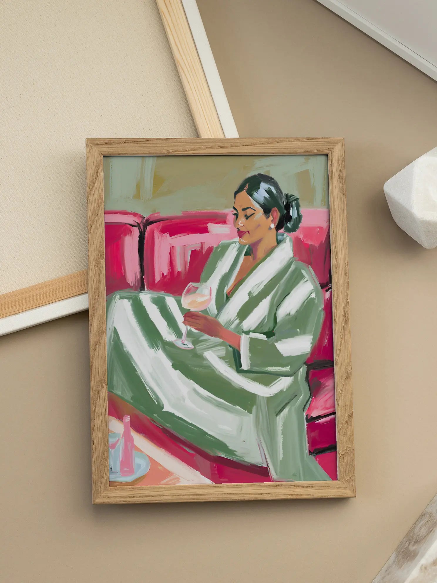 Striped Robe Poster