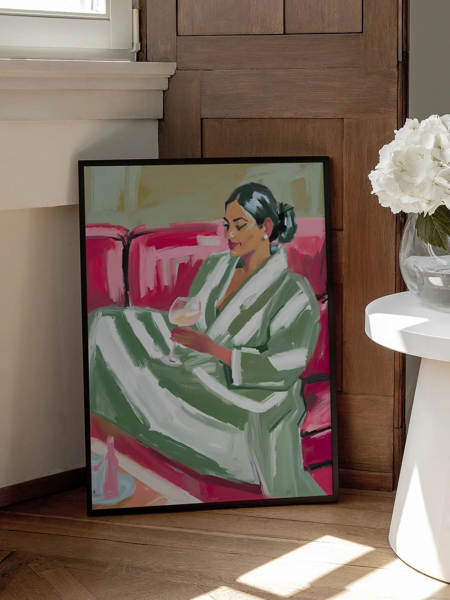 Striped Robe Poster