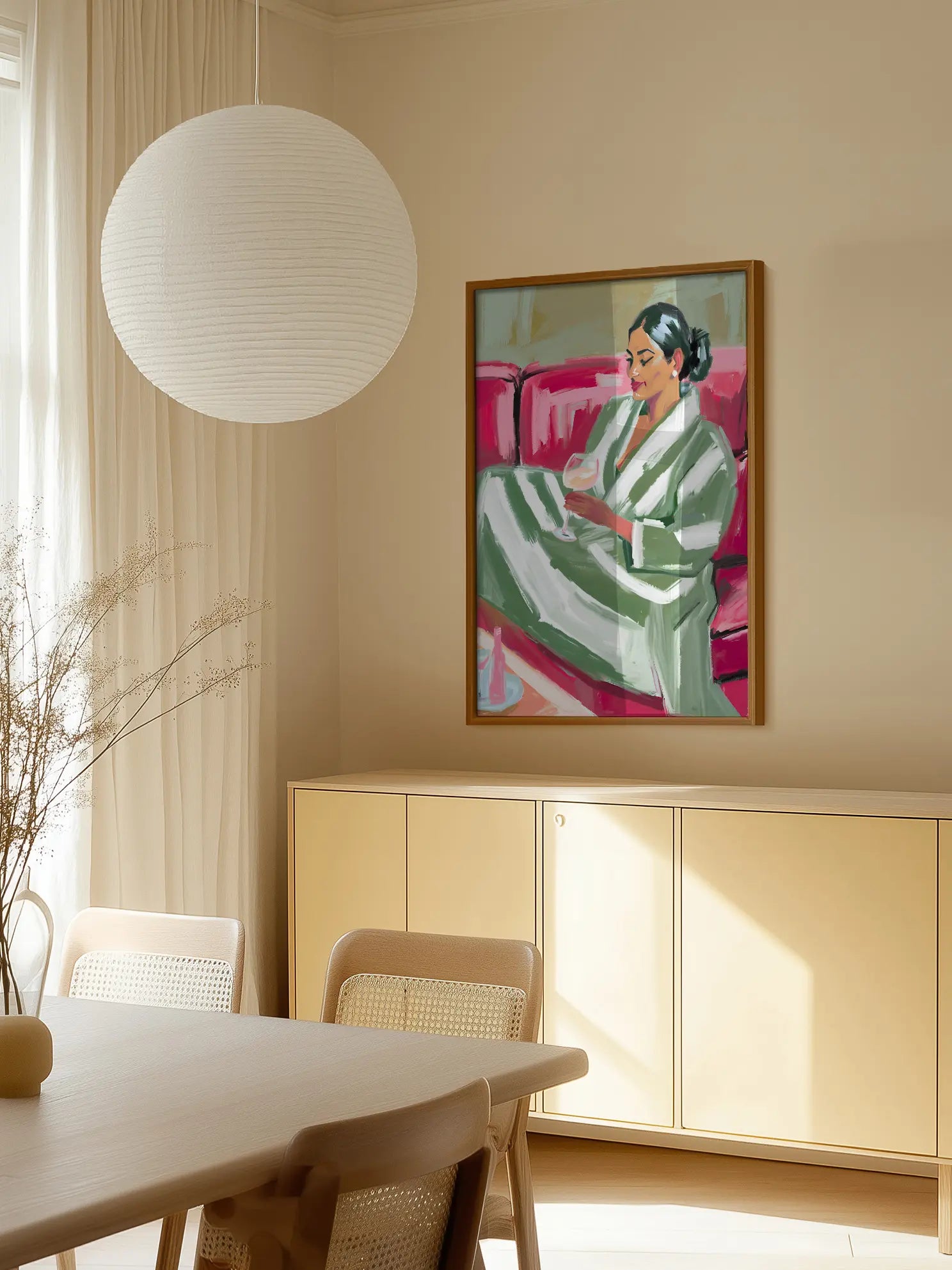 Striped Robe Poster