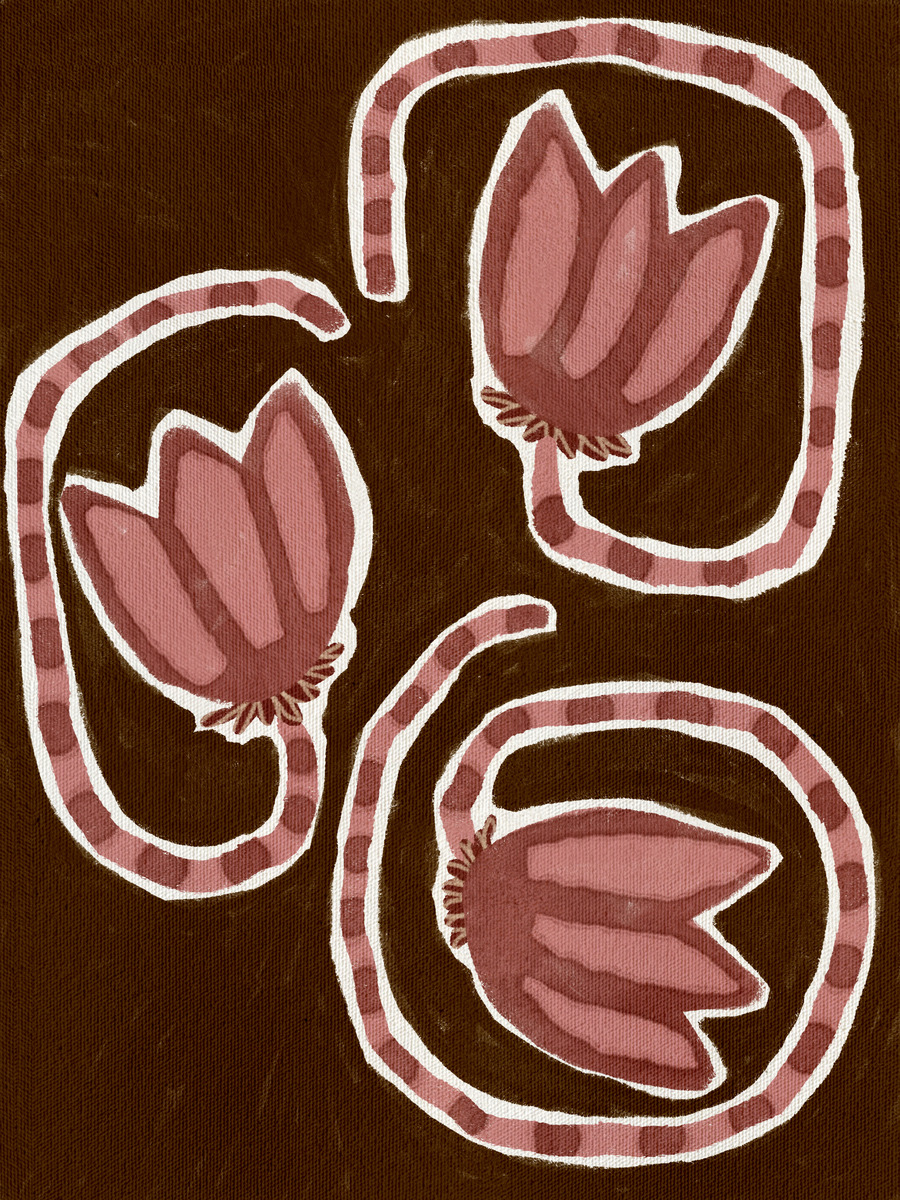 Striped Stem No2 Poster