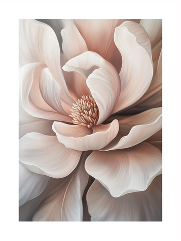 Nahaufnahme einer rosa Blume mit sanften Blütenblättern.