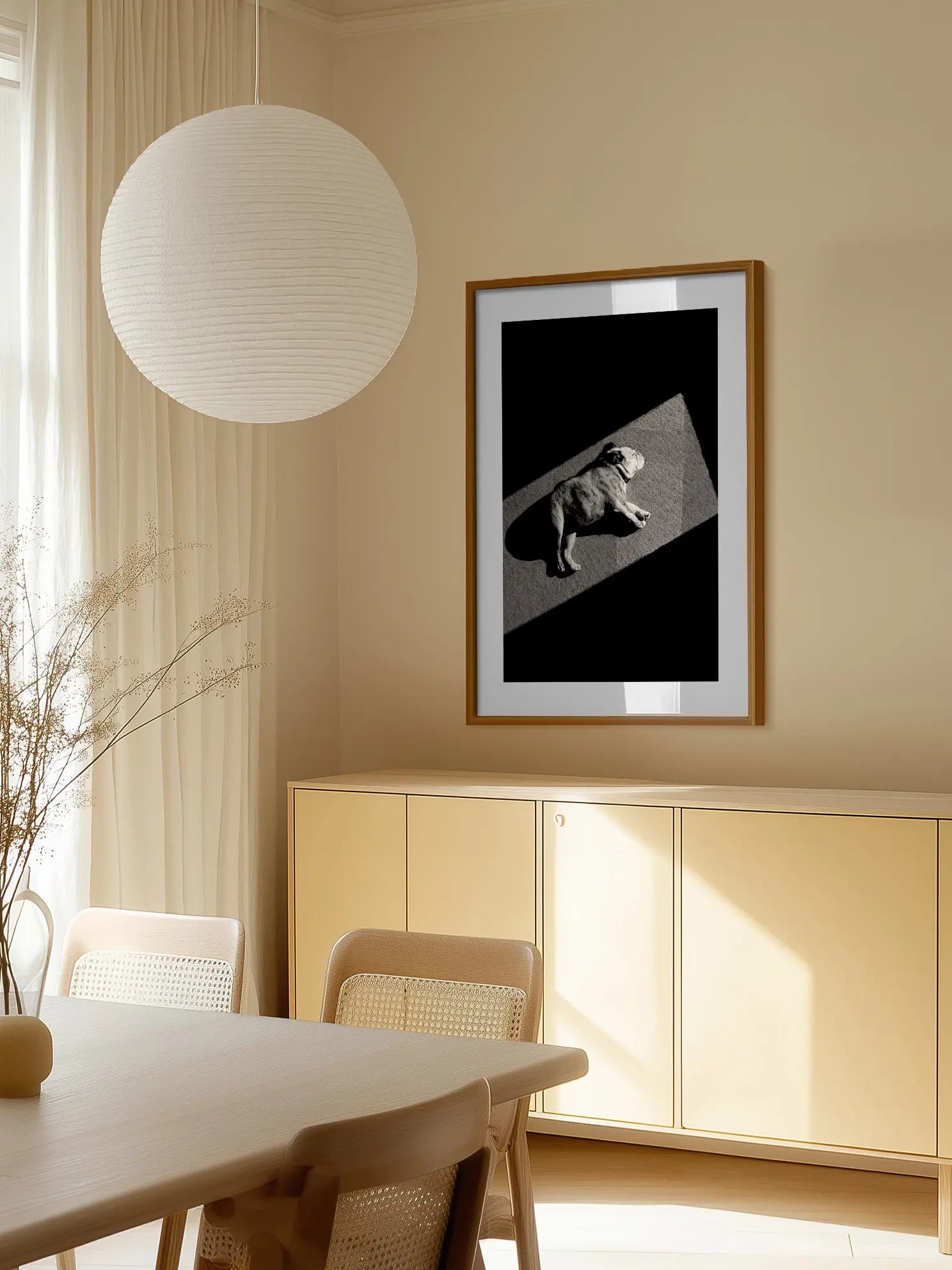 Sunbathing Dog Poster