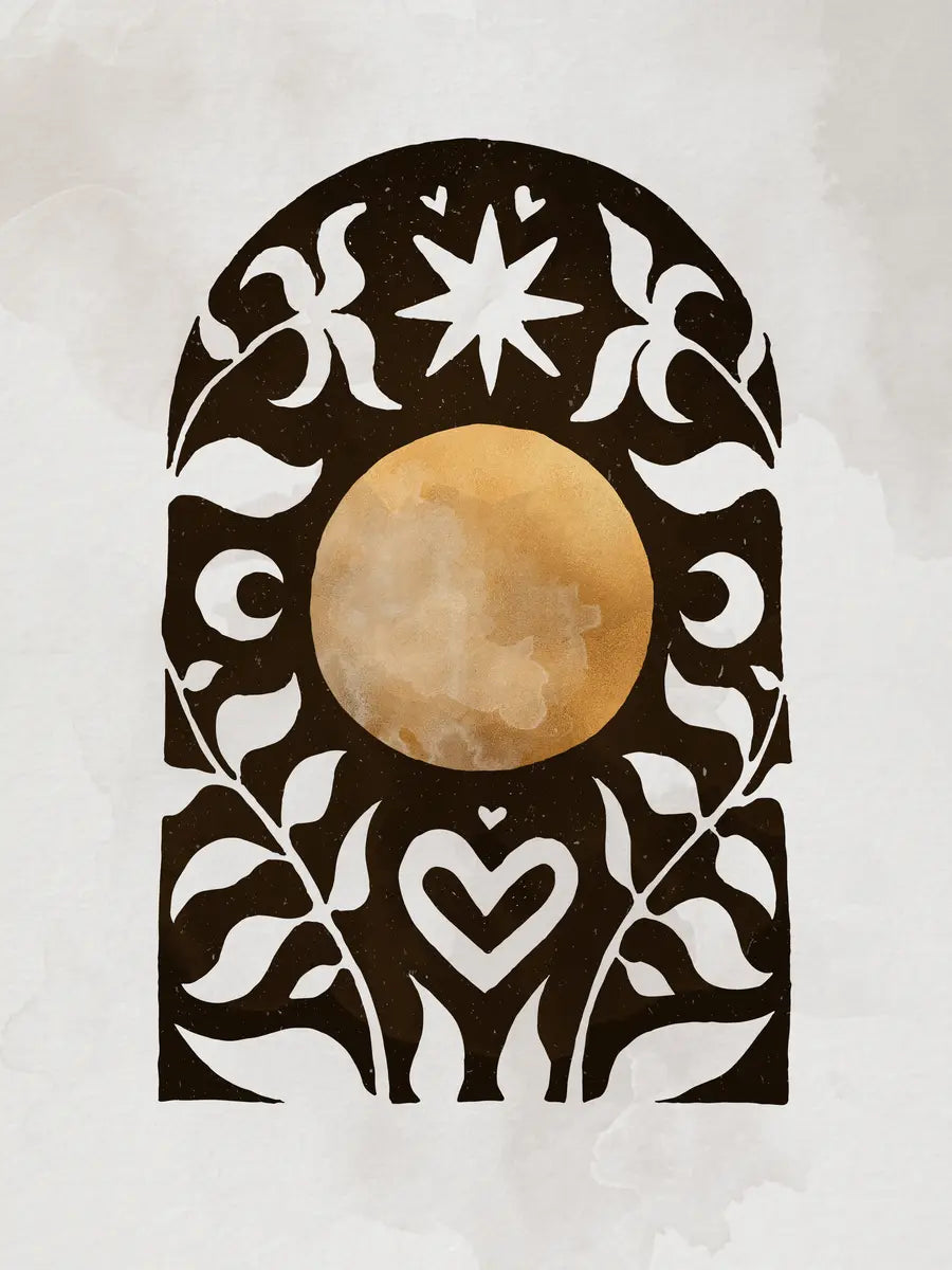 Sunny Starry Night Poster