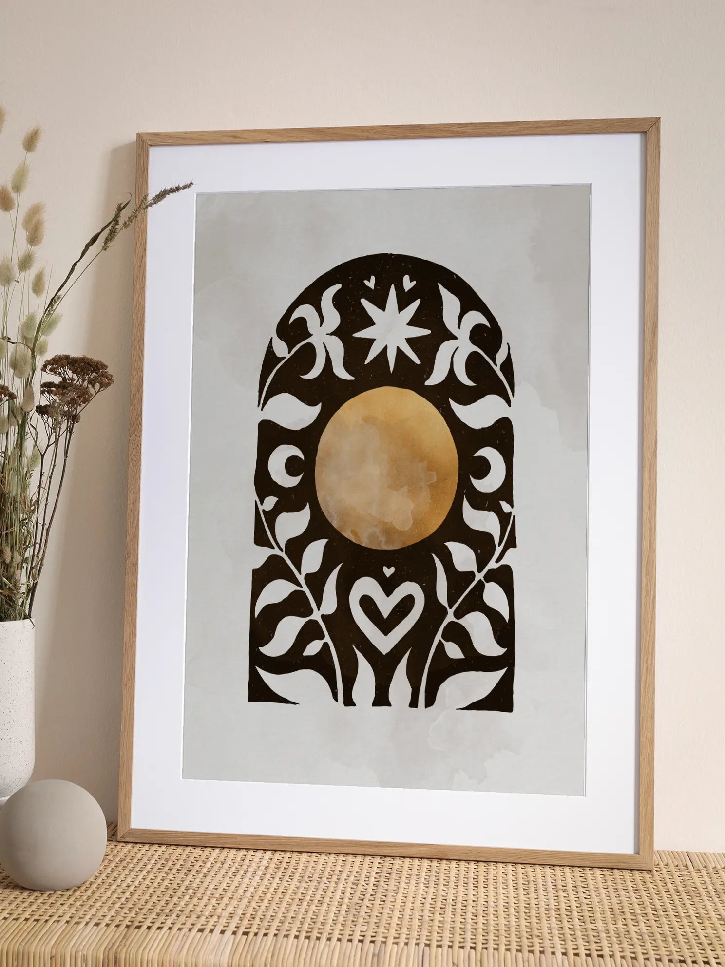 Sunny Starry Night Poster