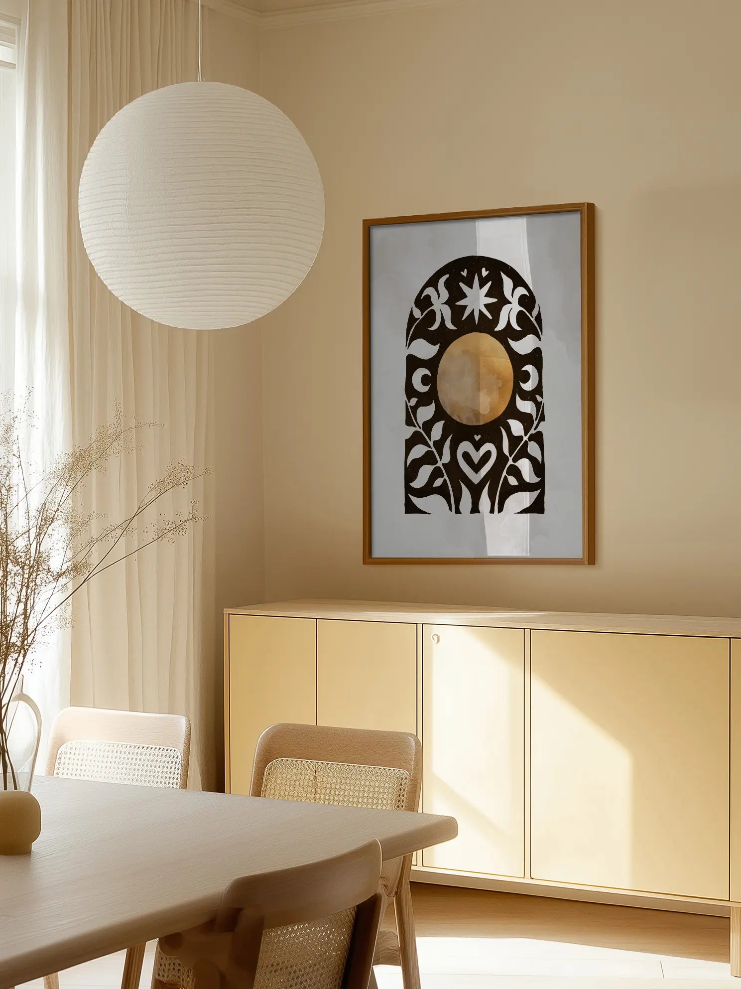 Sunny Starry Night Poster