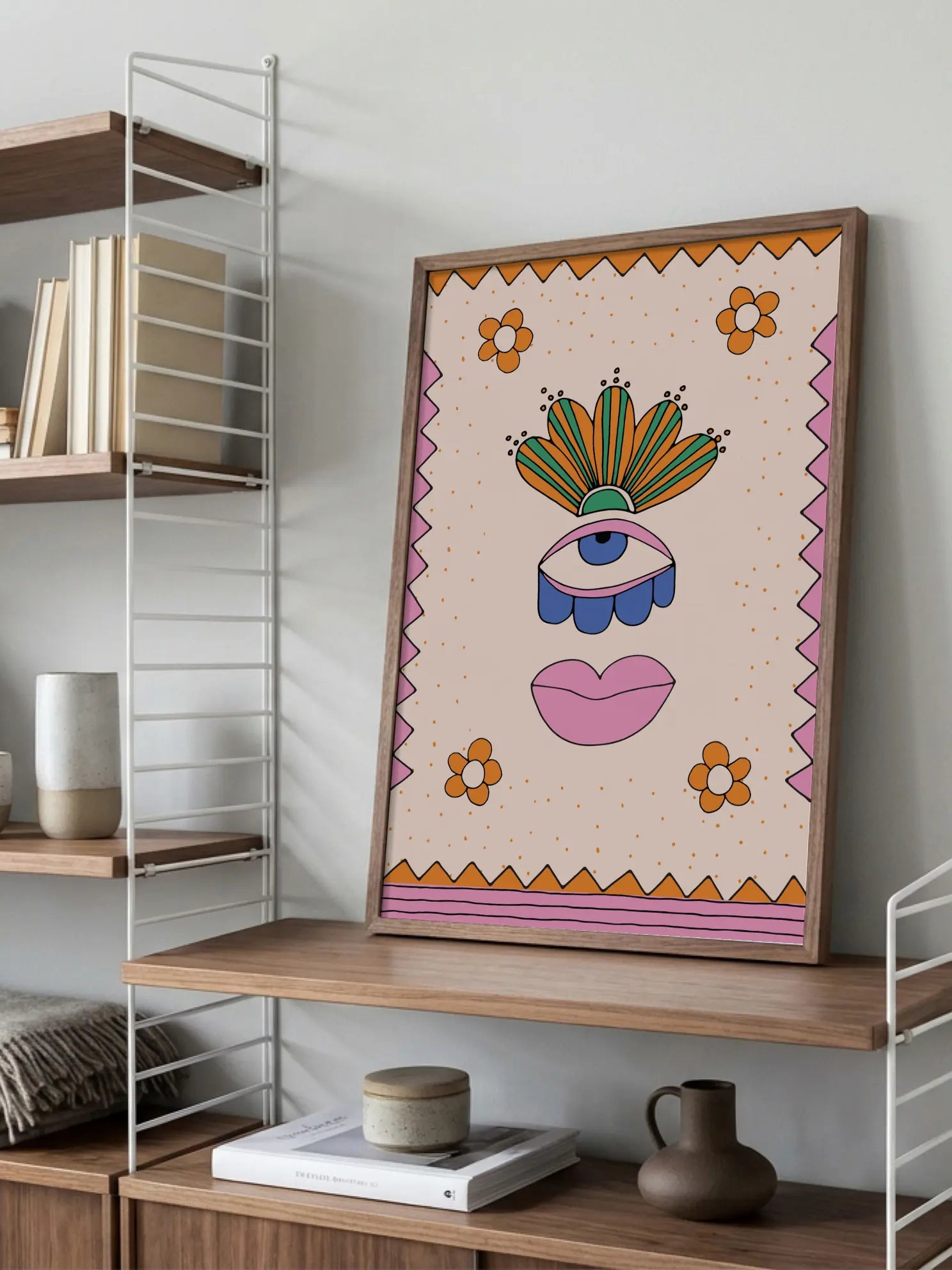 Surreal Face Poster