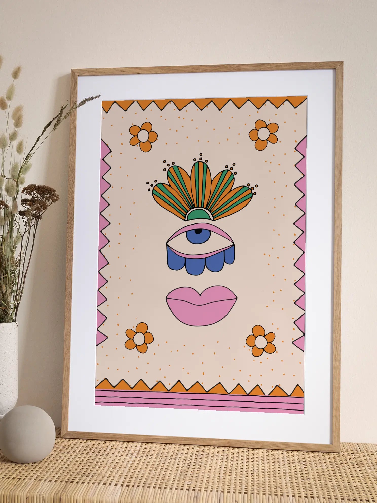 Surreal Face Poster