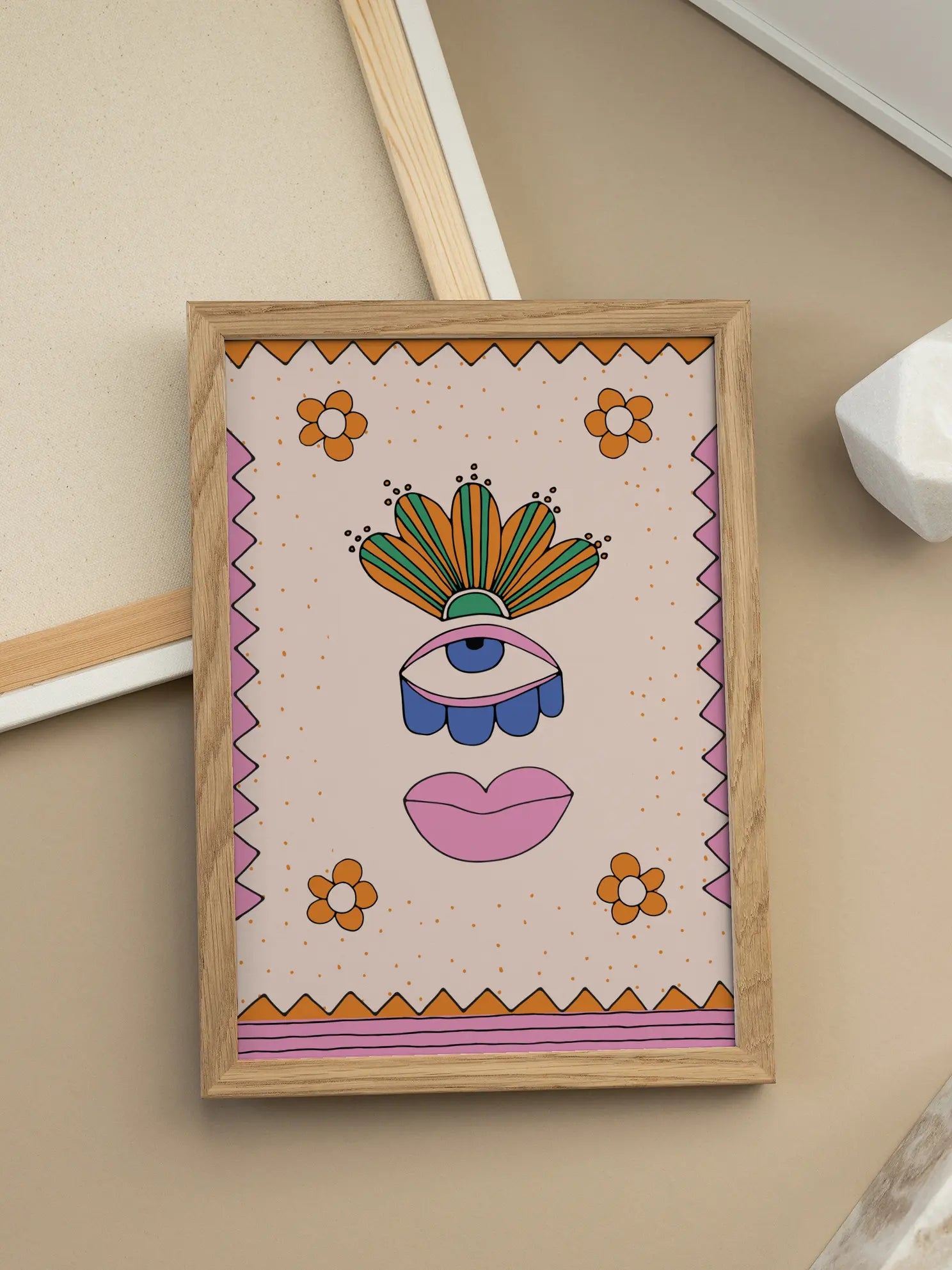 Surreal Face Poster