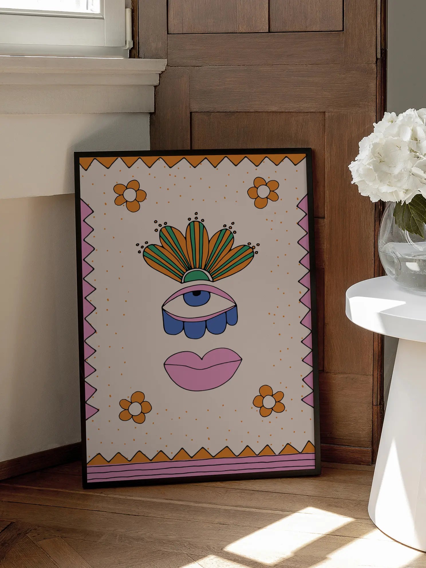 Surreal Face Poster