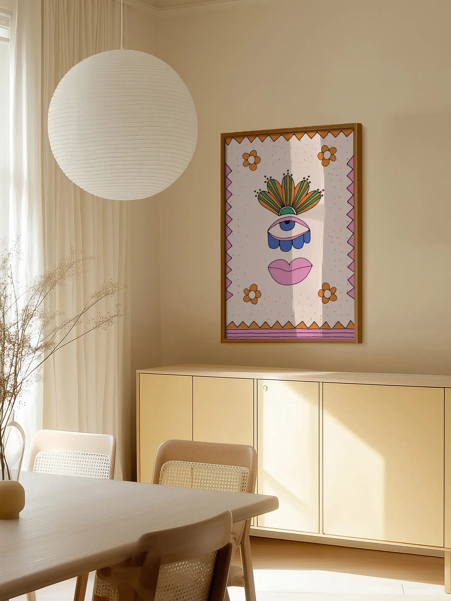 Surreal Face Poster