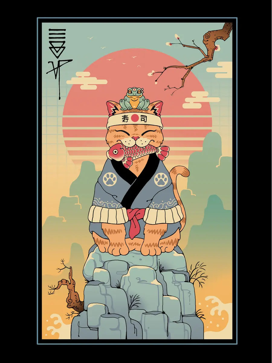 Sushi Cat No2 Poster
