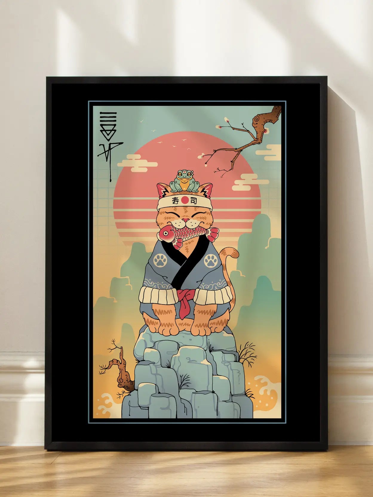 Sushi Cat No2 Poster