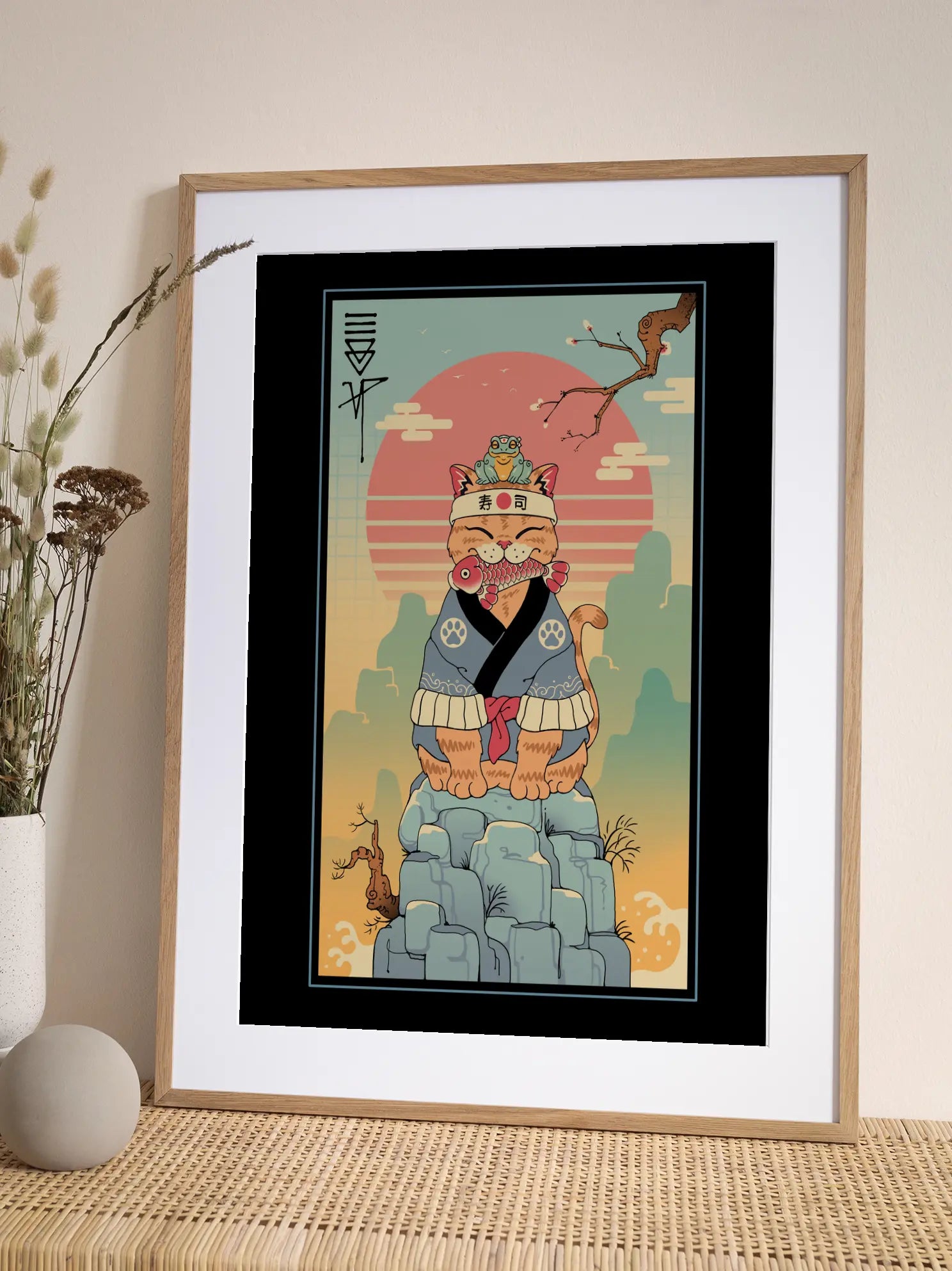 Sushi Cat No2 Poster