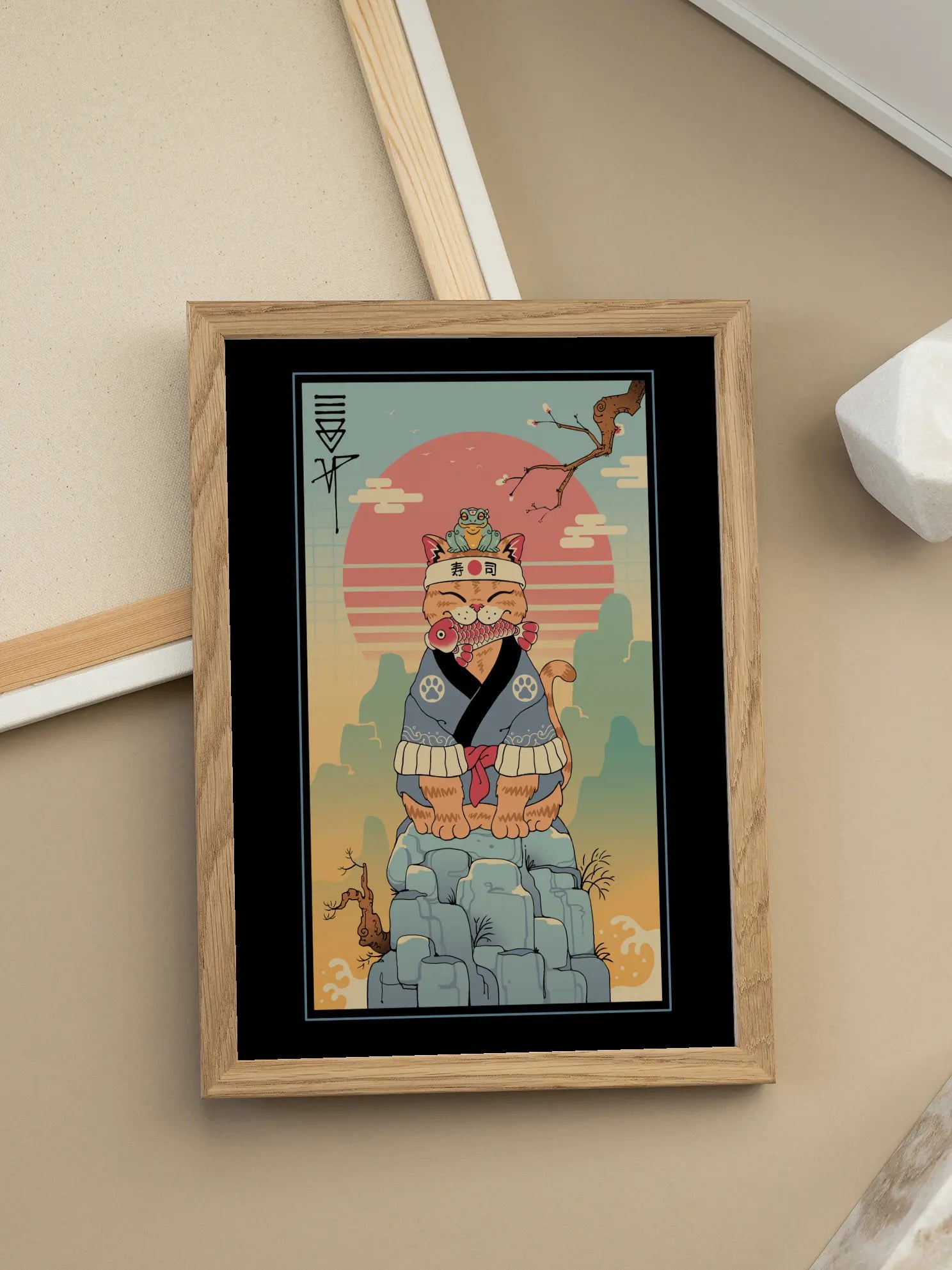 Sushi Cat No2 Poster