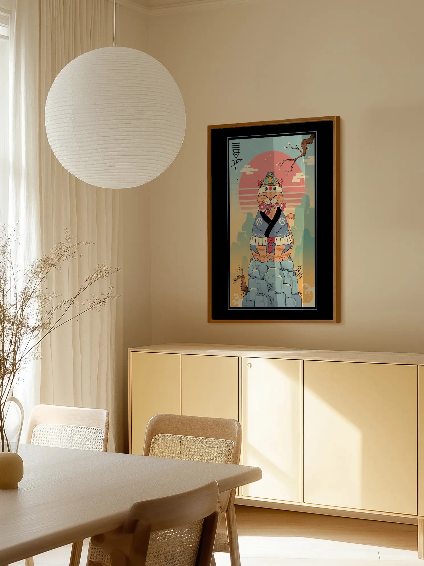 Sushi Cat No2 Poster