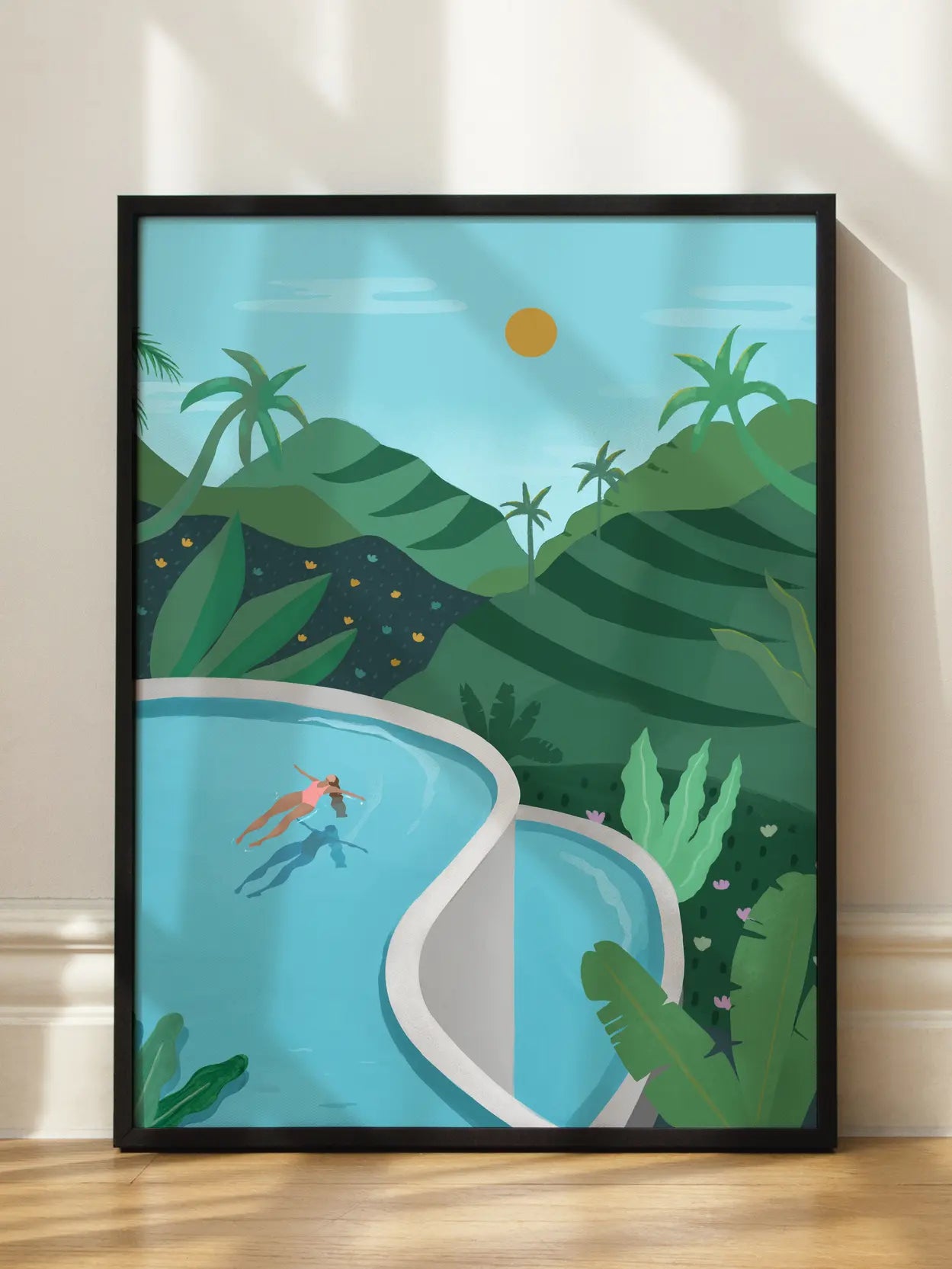 Swimming in Ubud Poster