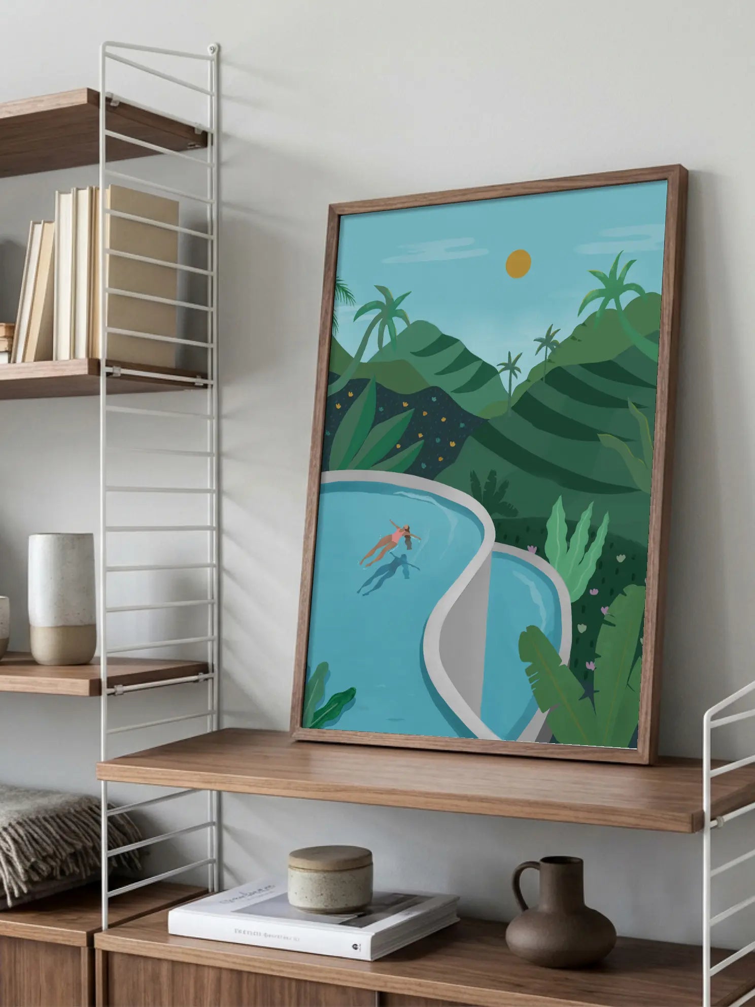 Swimming in Ubud Poster