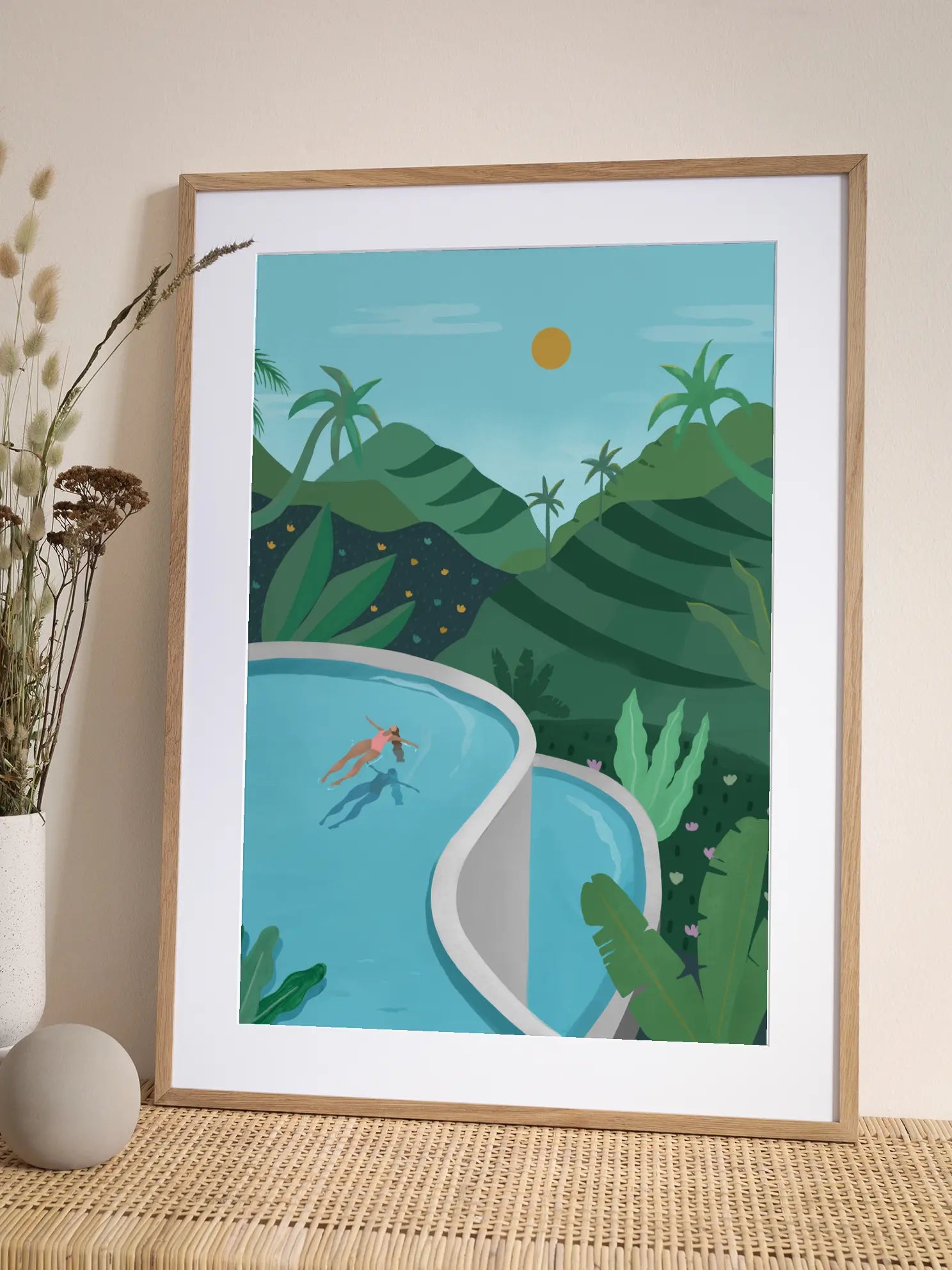 Swimming in Ubud Poster