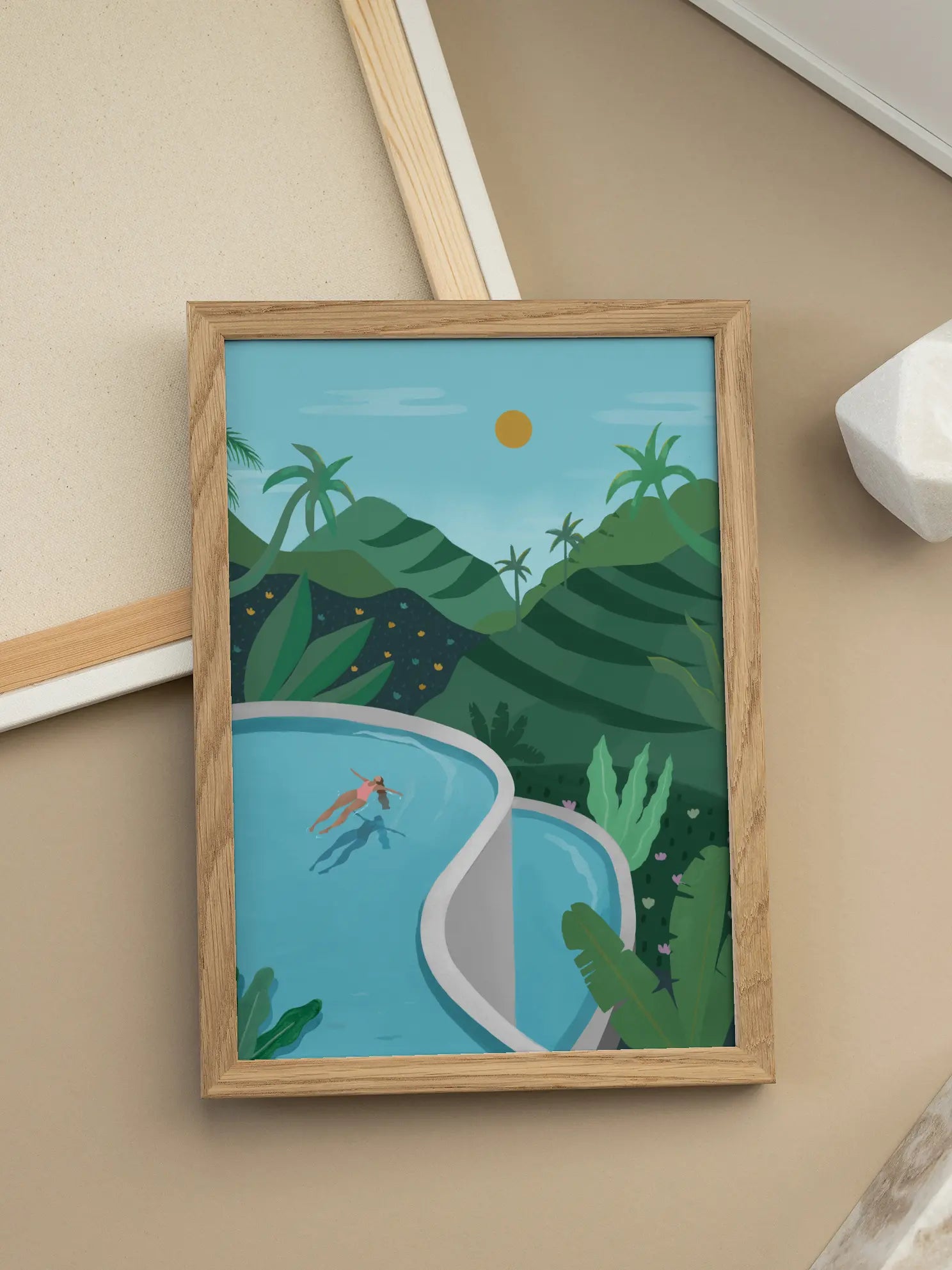 Swimming in Ubud Poster