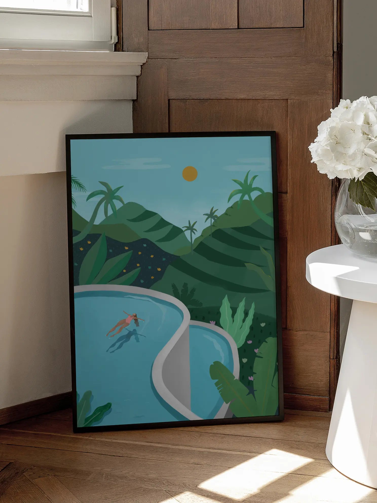Swimming in Ubud Poster