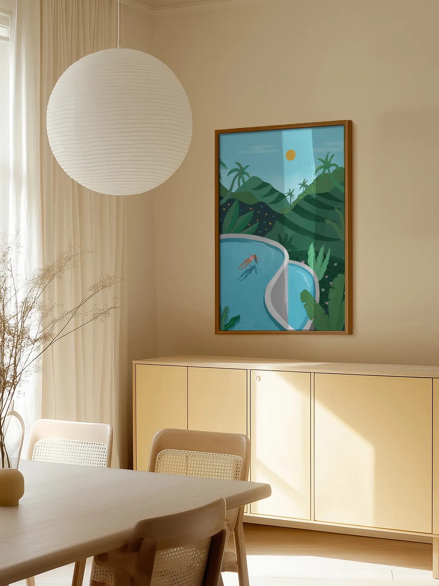 Swimming in Ubud Poster