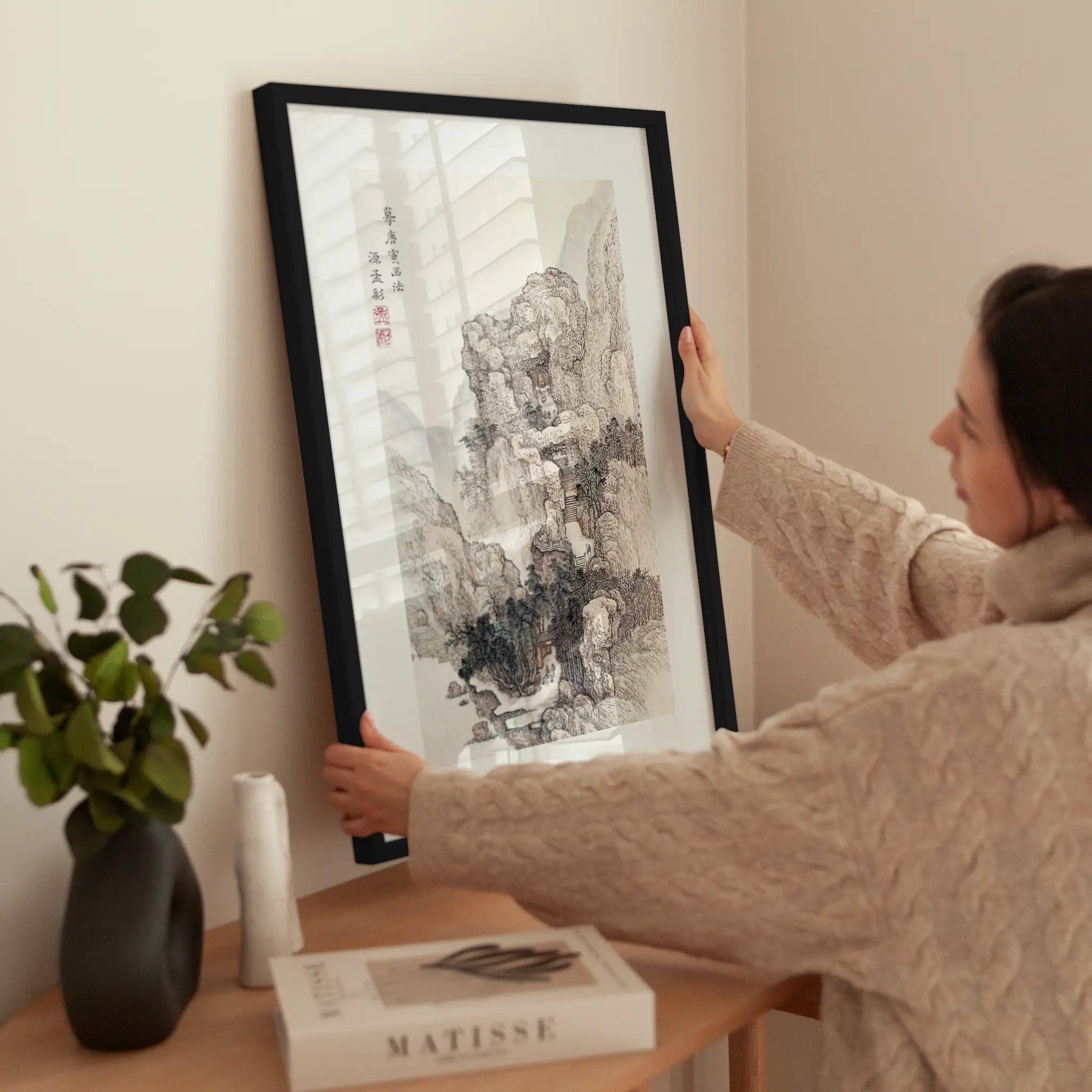 Temple in the Mountains wird aufgehängt