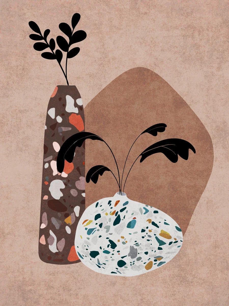 Terrazzo Vases Poster