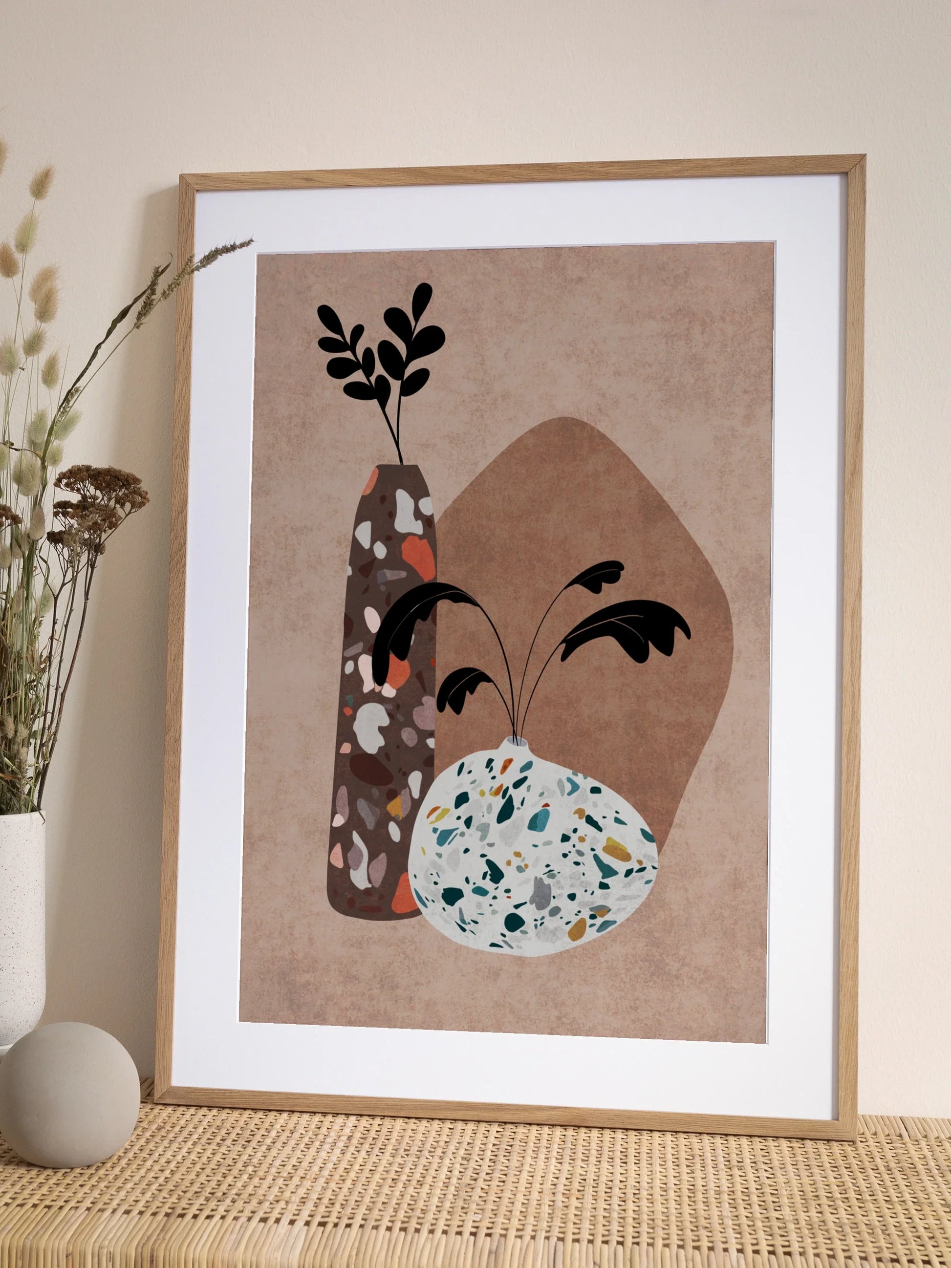 Terrazzo Vases Poster